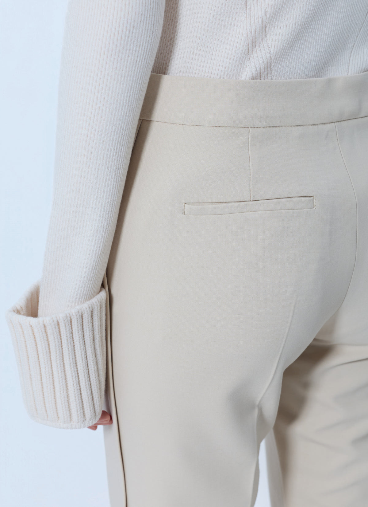 Sportmax Women Tailored Wool Grain-De-Poudre Trousers SPORTMAX