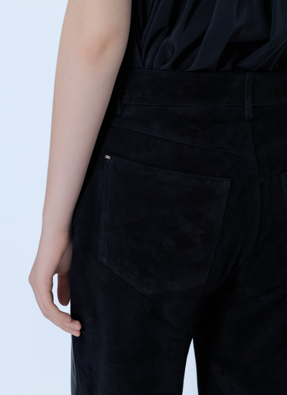 Sportmax Women High-Waist Leather Trousers SPORTMAX
