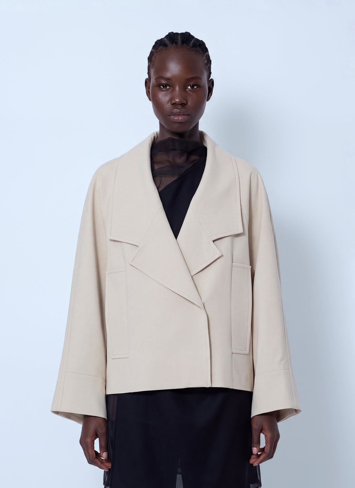 Sportmax Women Oversized Notched Collar Jacket SPORTMAX