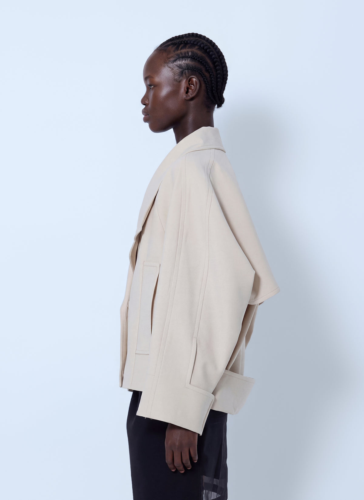 Sportmax Women Oversized Notched Collar Jacket SPORTMAX