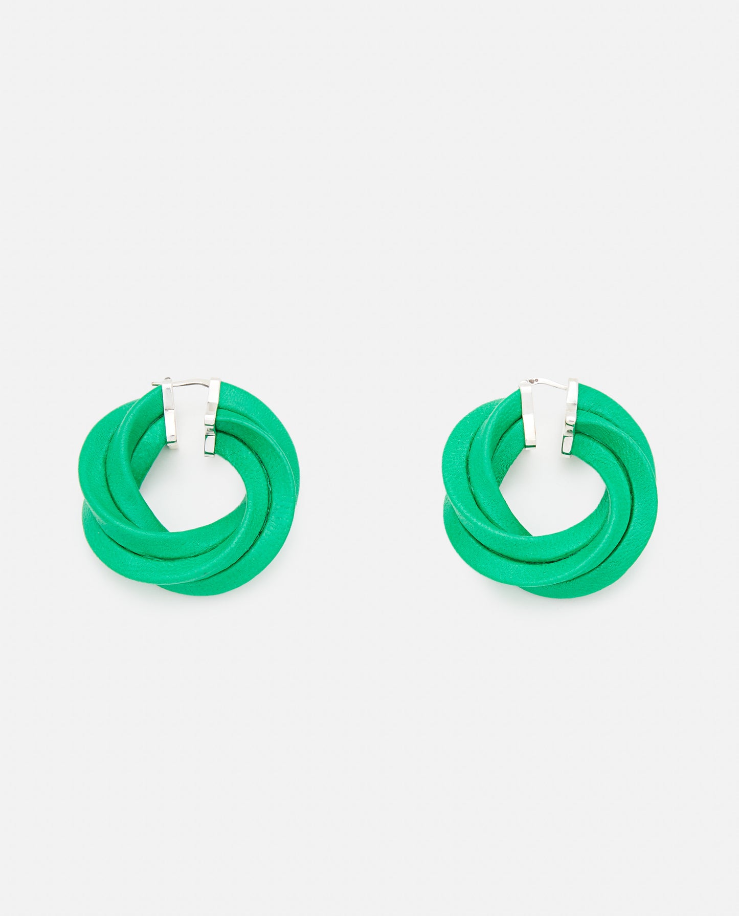 Bottega Veneta Women Green Hoop Earrings