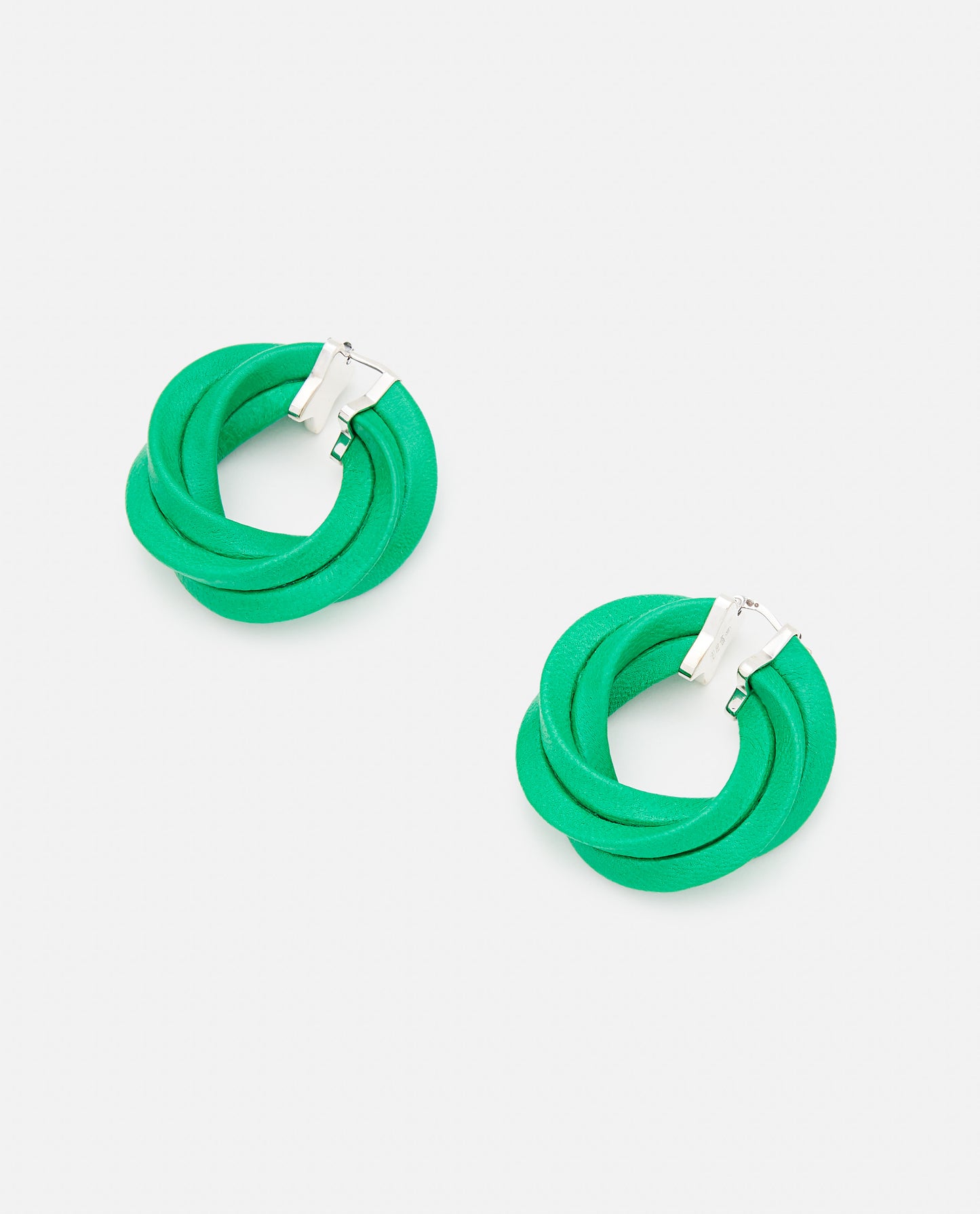 Bottega Veneta Women Green Hoop Earrings