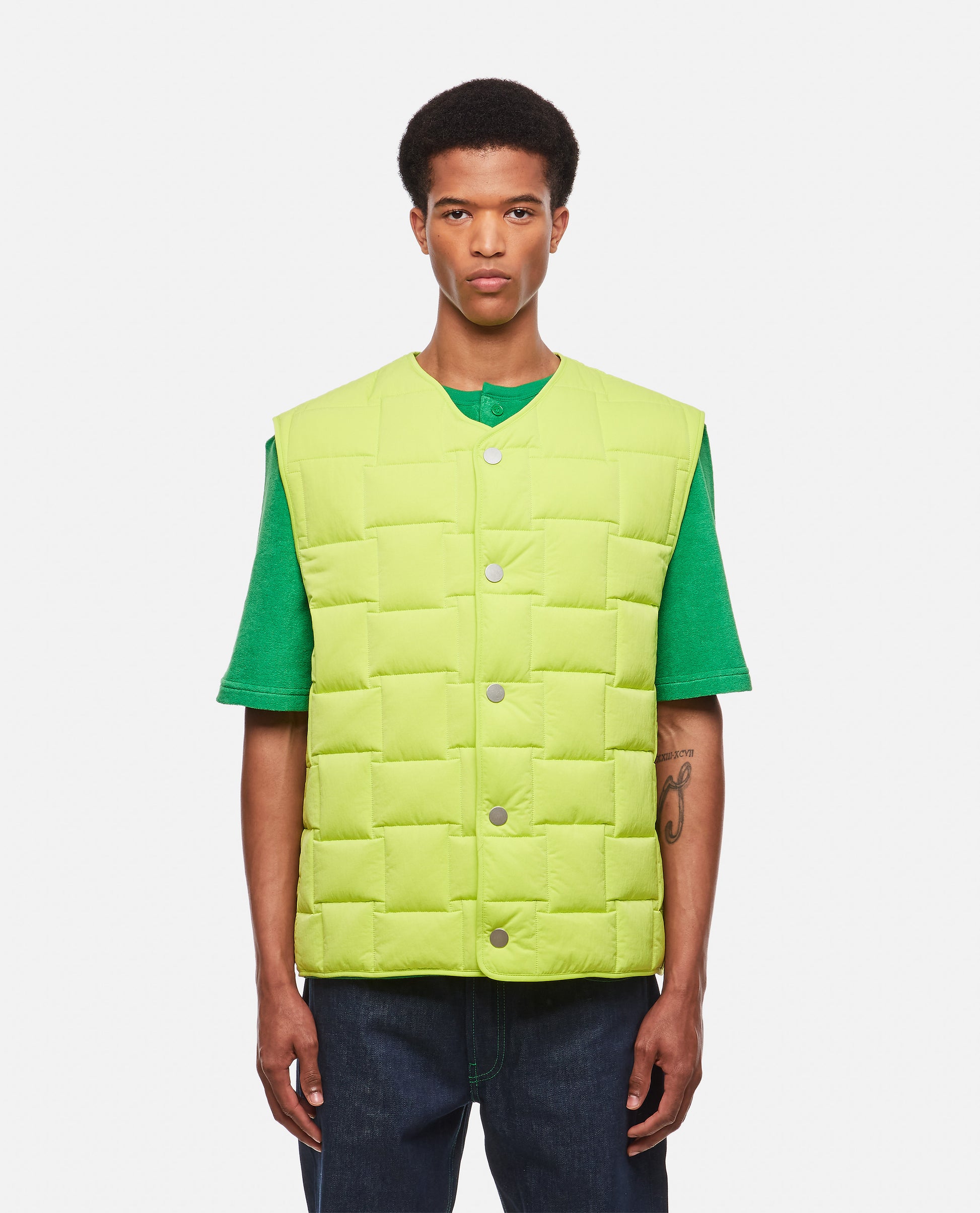 Bottega Veneta Men Padded Perforated Vest BOTTEGA VENETA