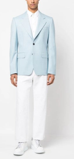 Alexander Mcqueen Men Single-Breasted Blazer Jacket ALEXANDER MCQUEEN