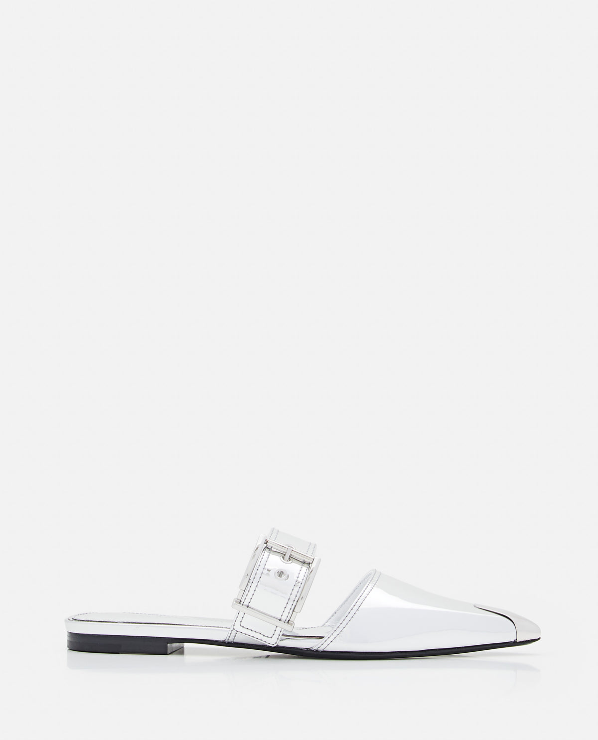 Alexander Mcqueen Women Mirror Pointed Open Back Sandals ALEXANDER MCQUEEN