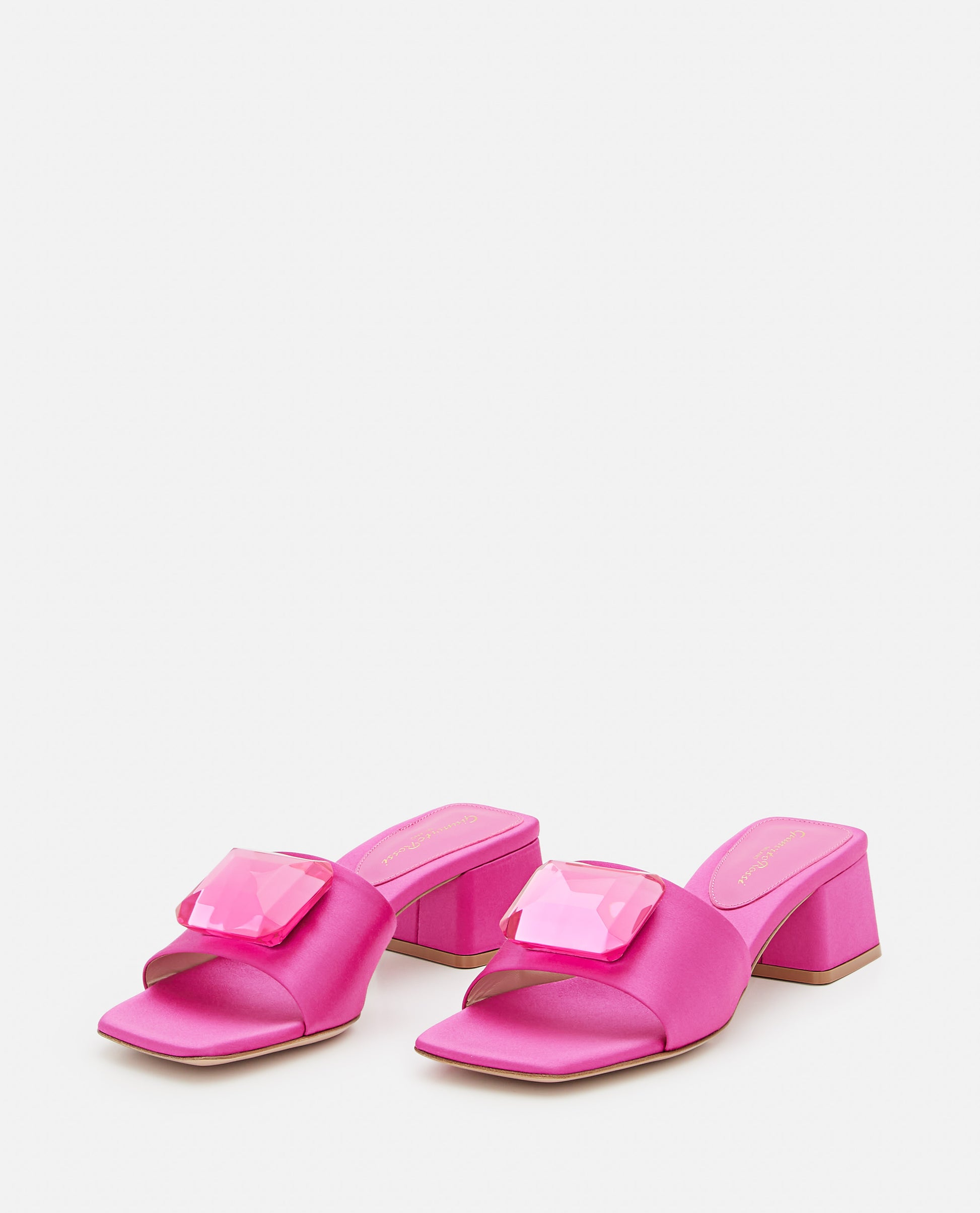 Gianvito Rossi Women 45Mm Satin Sandals GIANVITO ROSSI