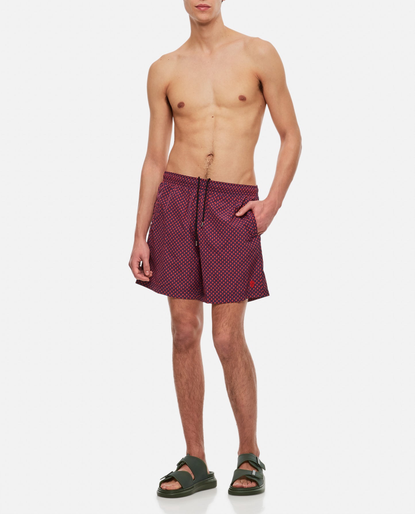 Alexander Mcqueen Men Dots Skull Swimshorts ALEXANDER MCQUEEN