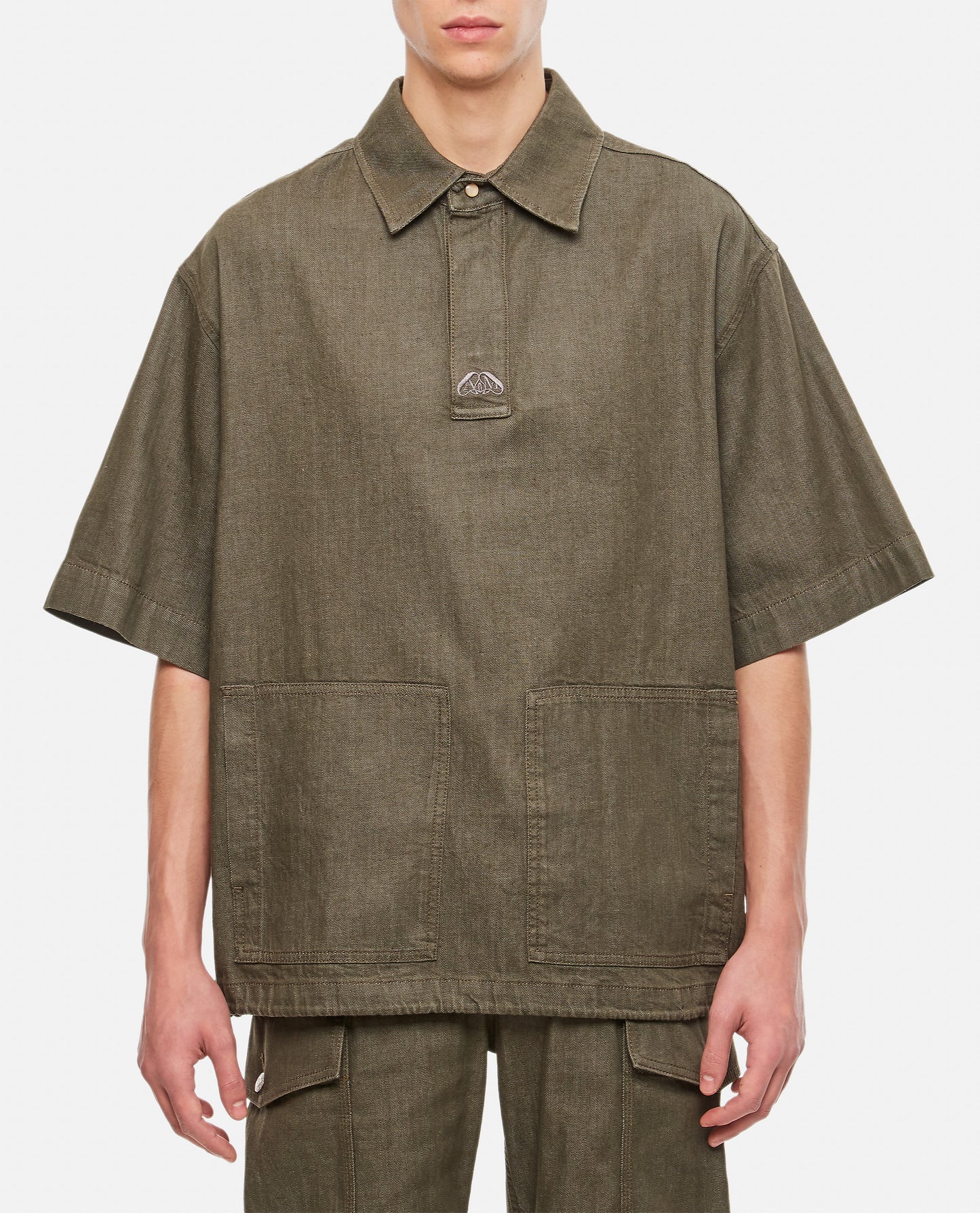 Alexander Mcqueen Men Denim Cotton Shirt ALEXANDER MCQUEEN