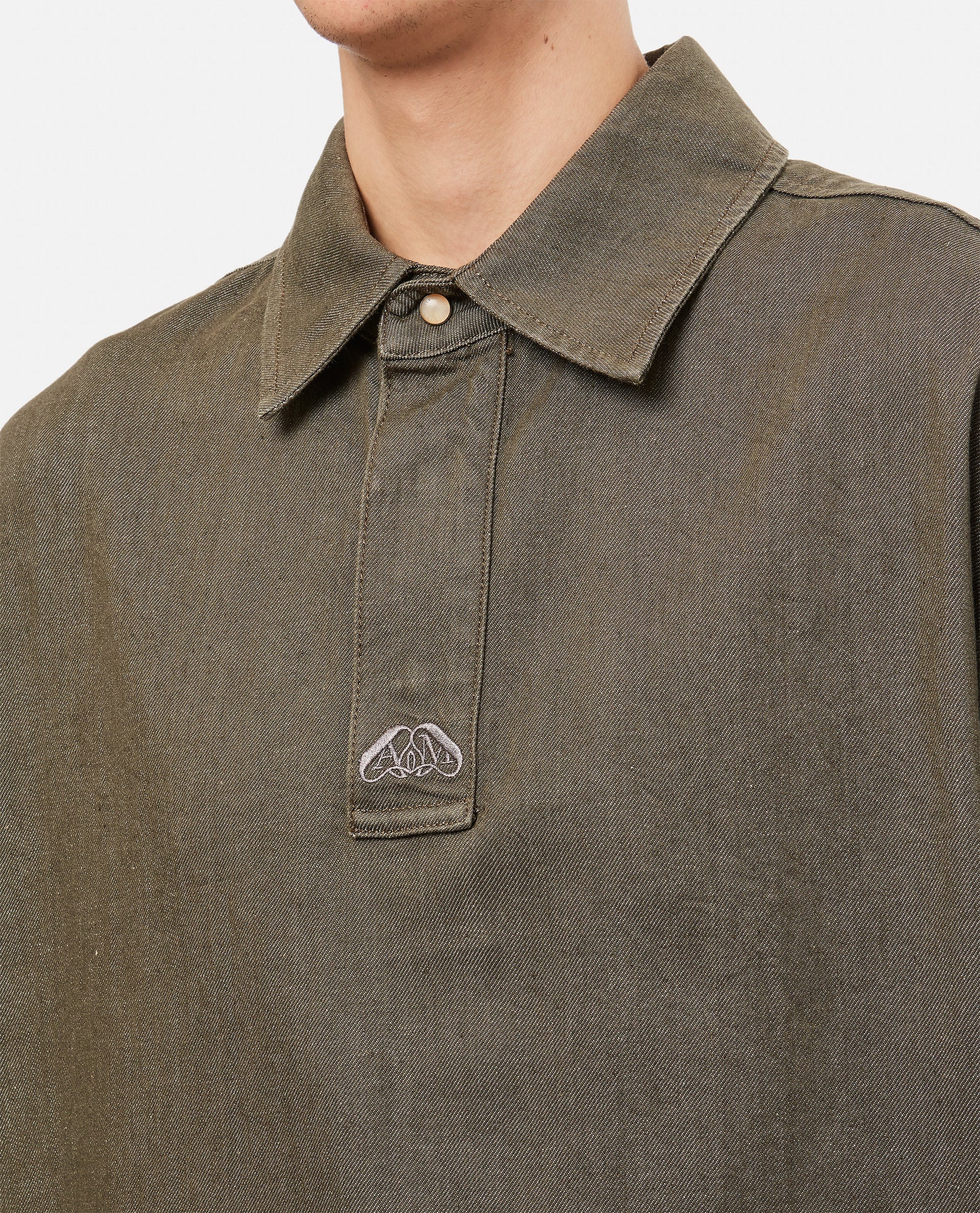 Alexander Mcqueen Men Denim Cotton Shirt ALEXANDER MCQUEEN