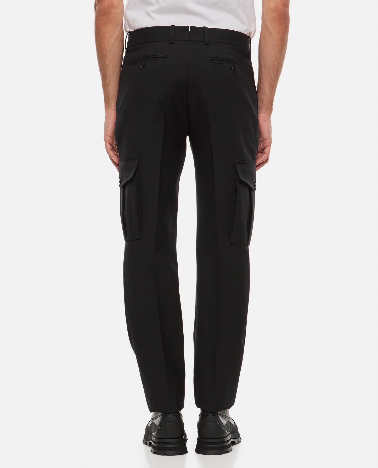 Alexander Mcqueen Men Wool Gabardine Trousers ALEXANDER MCQUEEN