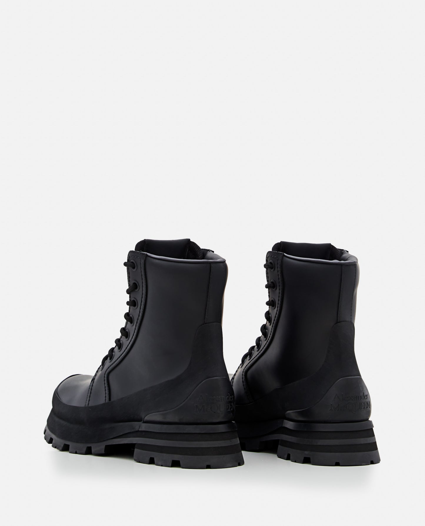 Alexander Mcqueen Men Leather Boots ALEXANDER MCQUEEN