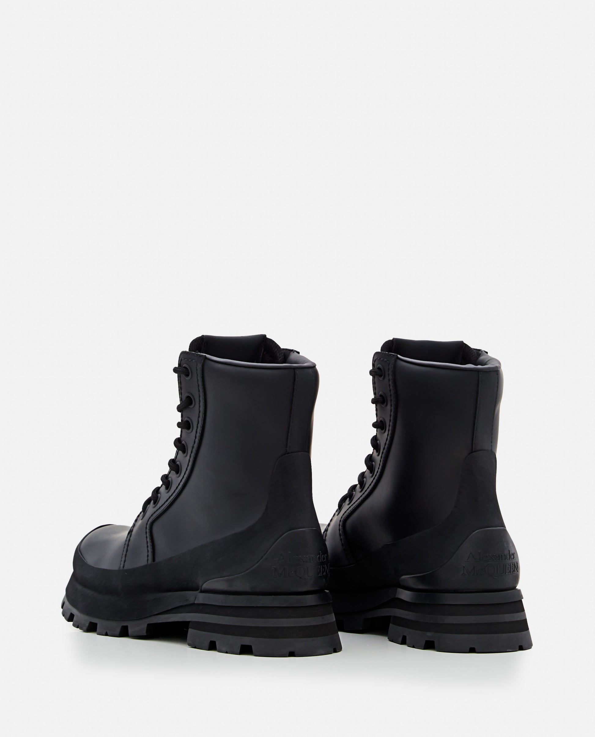 Alexander Mcqueen Men Leather Boots ALEXANDER MCQUEEN