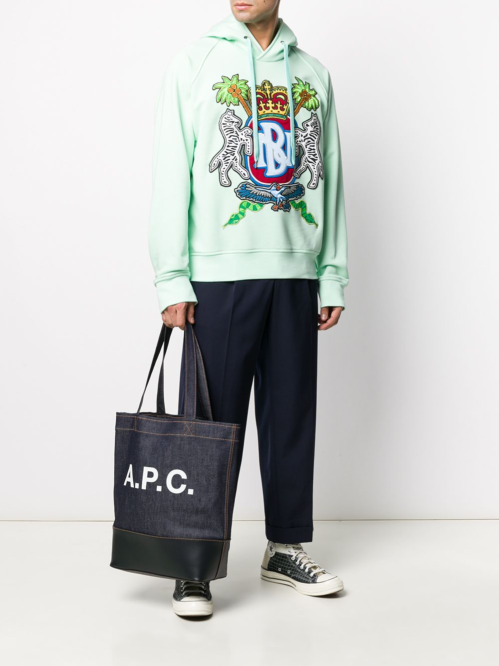 A.P.C. Men Axel Denim Tote Bag A.P.C.