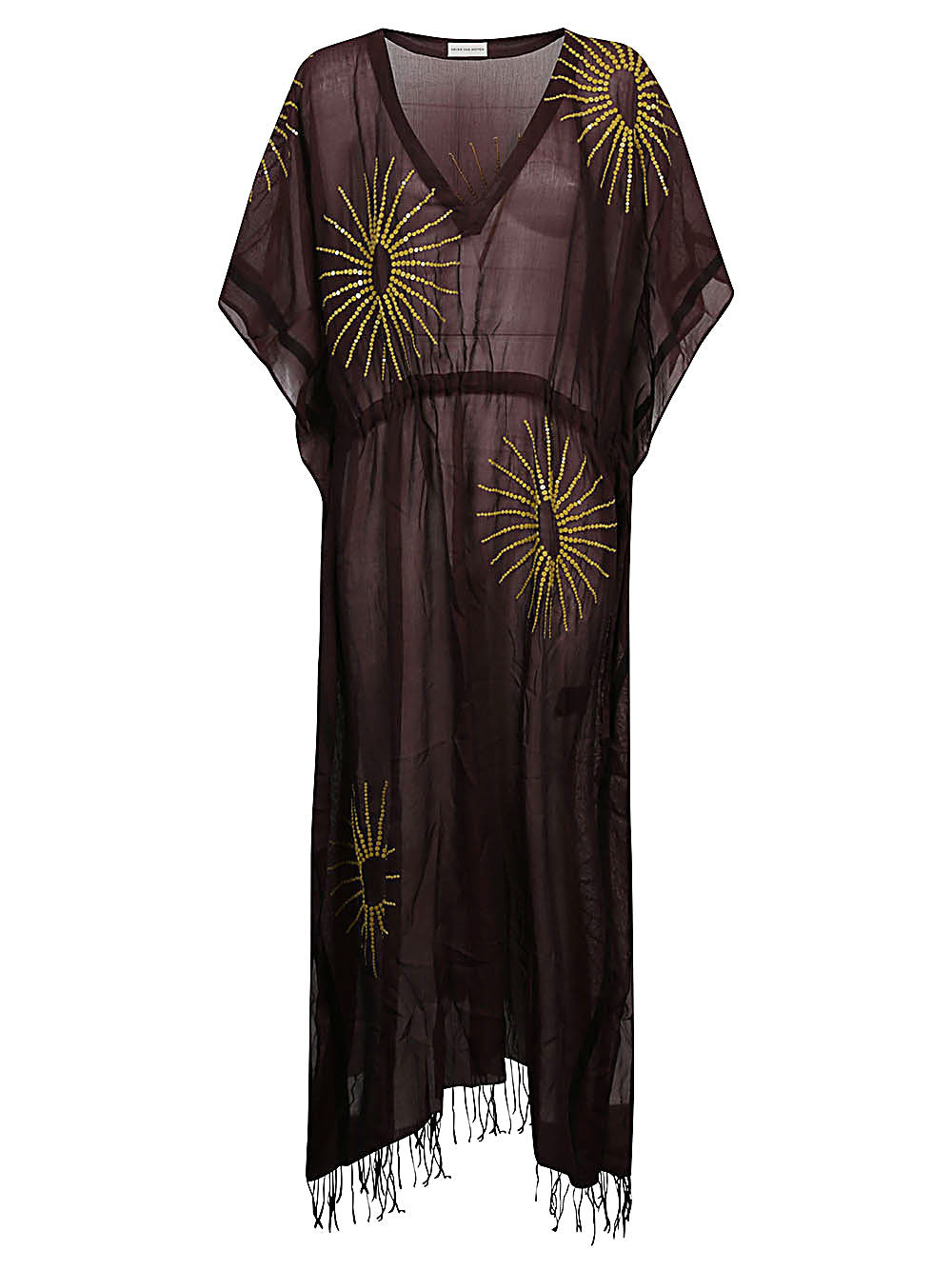 Dries Van Noten Women Cotton And Silk Embroidered Kaftan DRIES VAN NOTEN