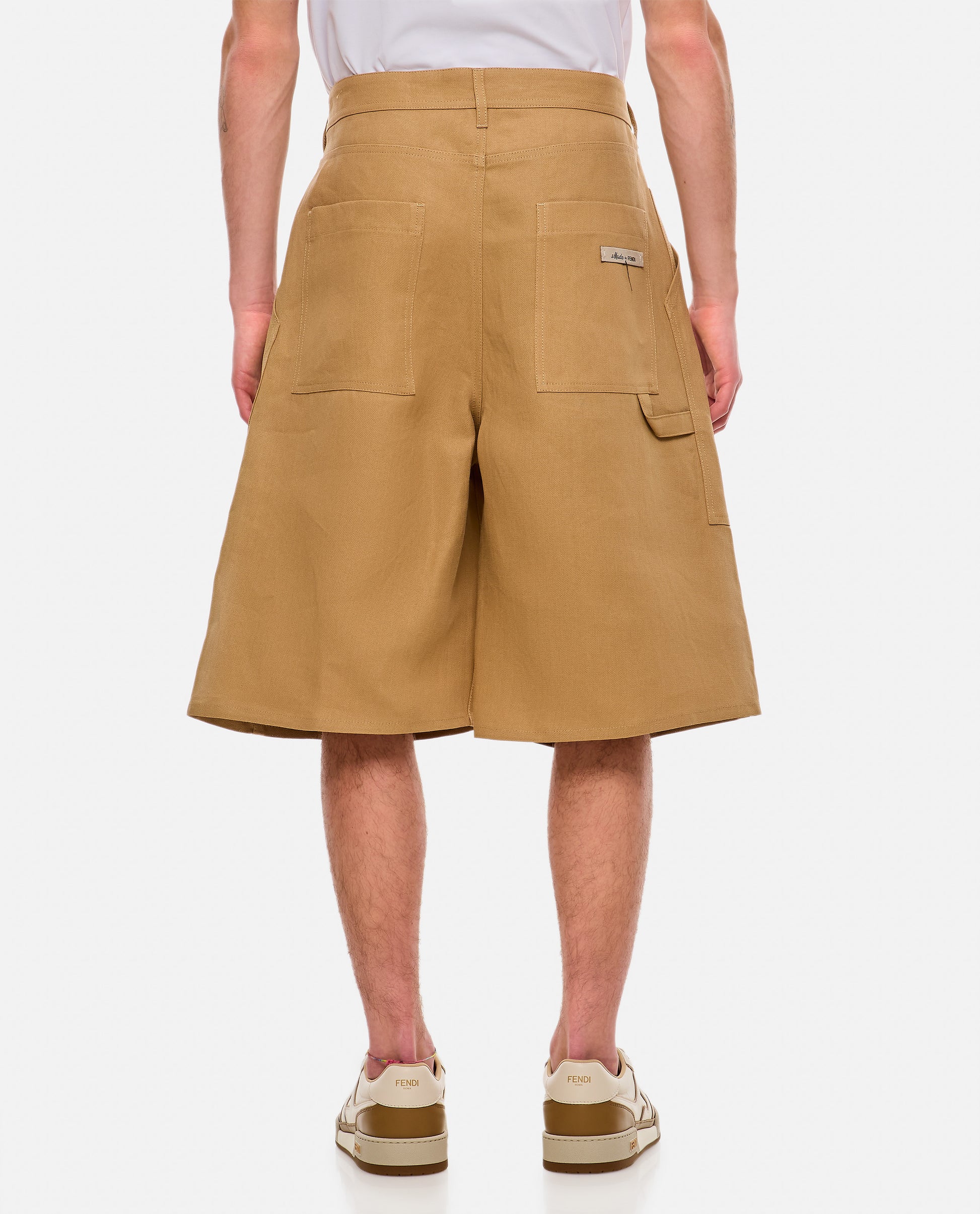 Fendi Men Paper Canvas Bermuda FENDI