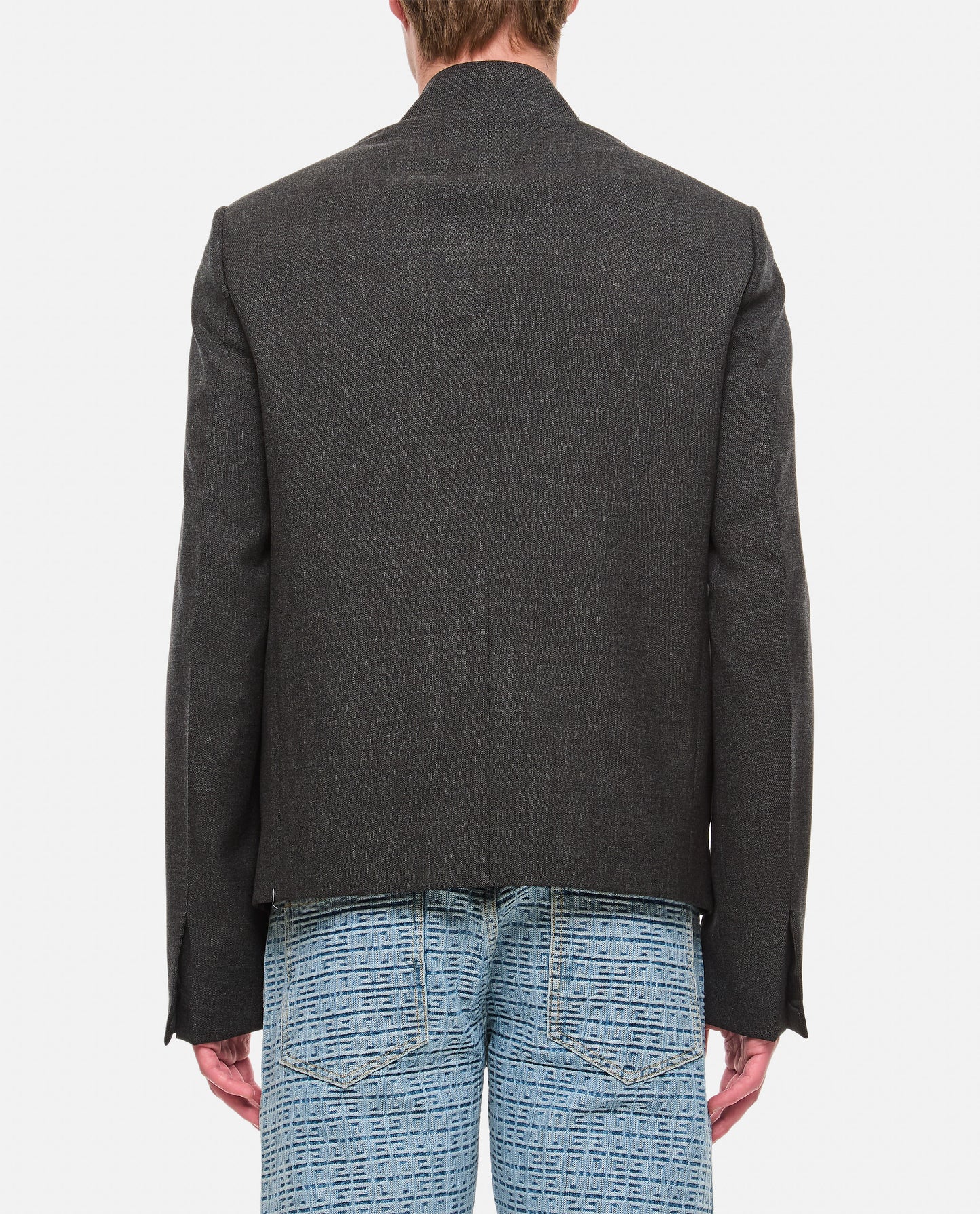 Givenchy Men Zipped Short Structured Jacket GIVENCHY