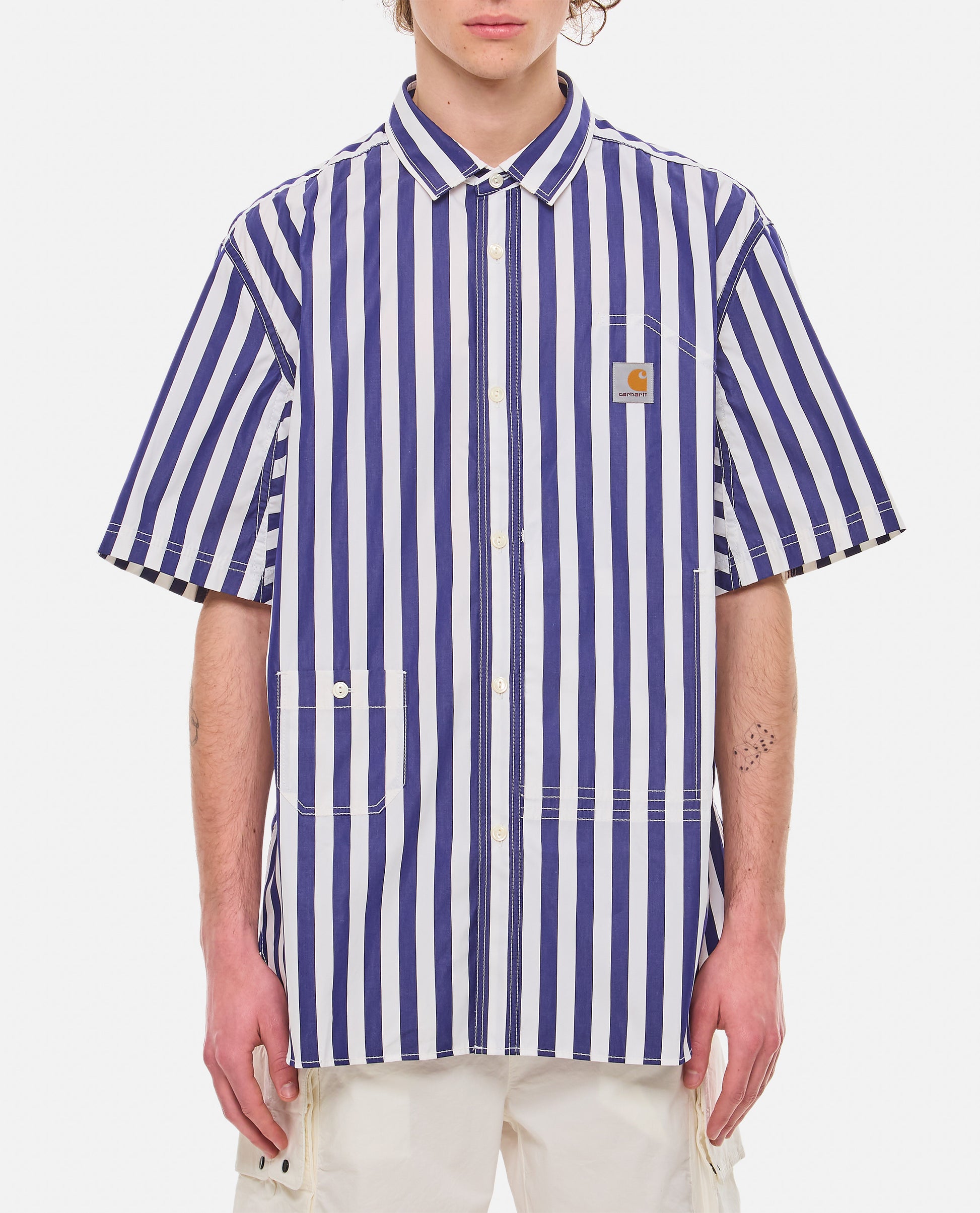 Junya Watanabe Men Short Sleeve Stripes Shirt Junya Watanabe  Carhartt Wip JUNYA WATANABE