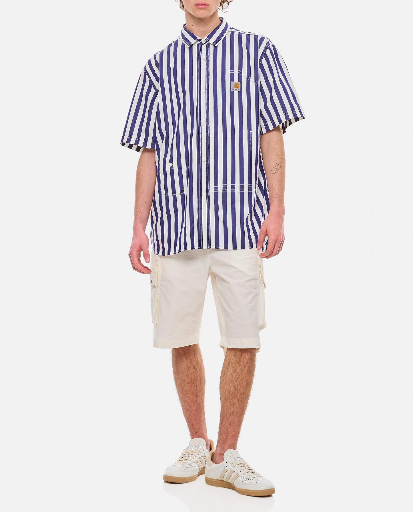 Junya Watanabe Men Short Sleeve Stripes Shirt Junya Watanabe  Carhartt Wip JUNYA WATANABE