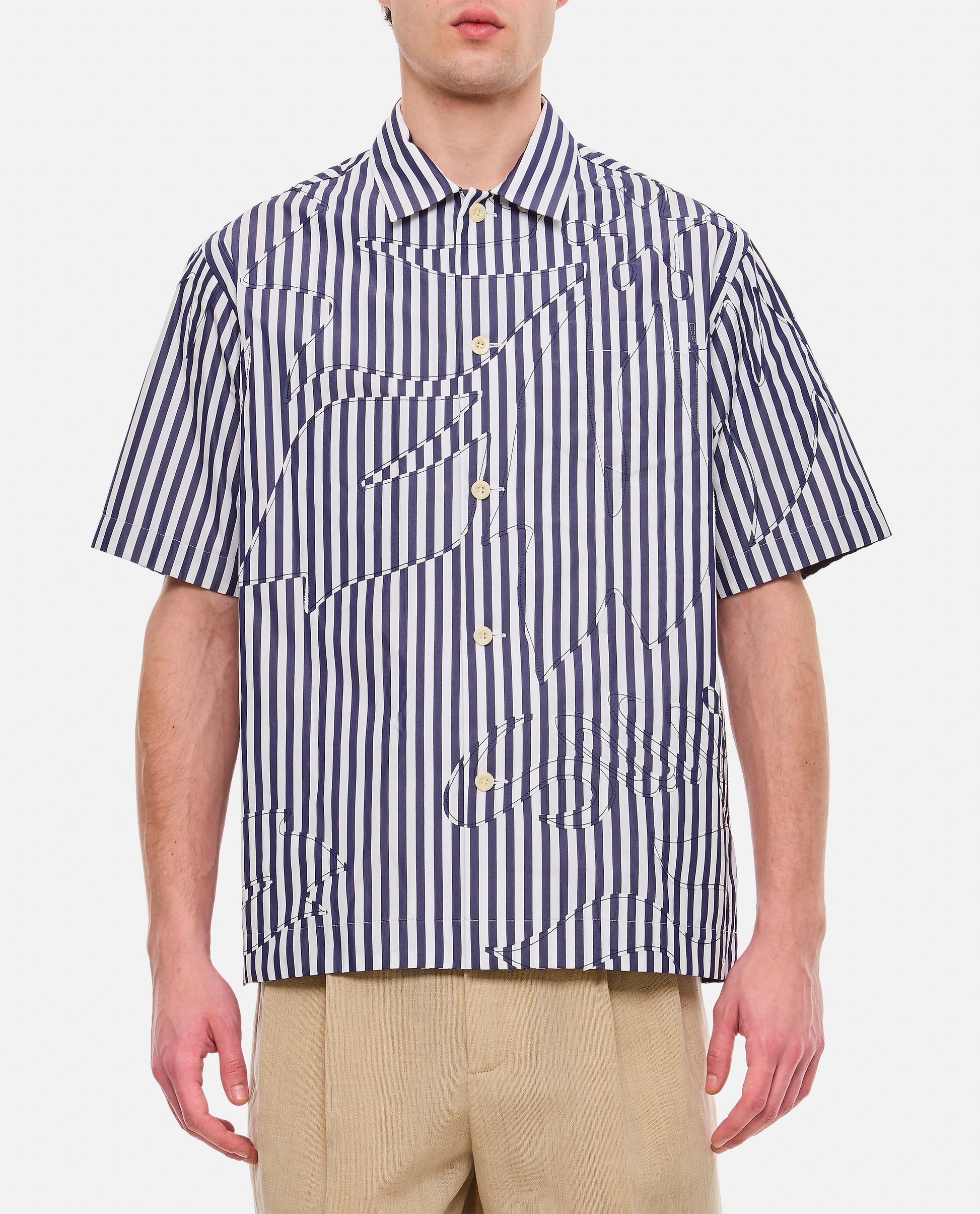Sacai Men Cotton Poplin Shirt SACAI
