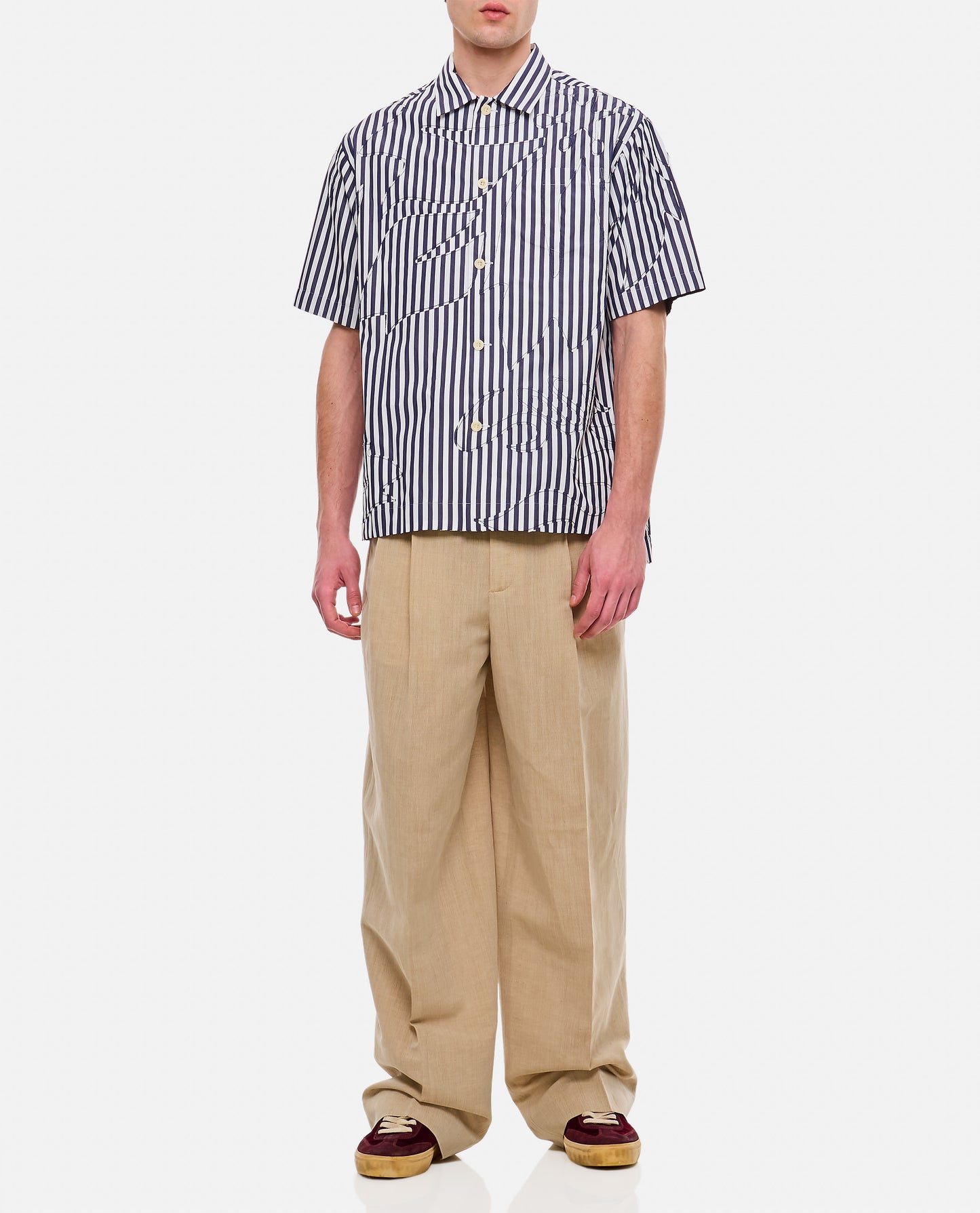 Sacai Men Cotton Poplin Shirt SACAI