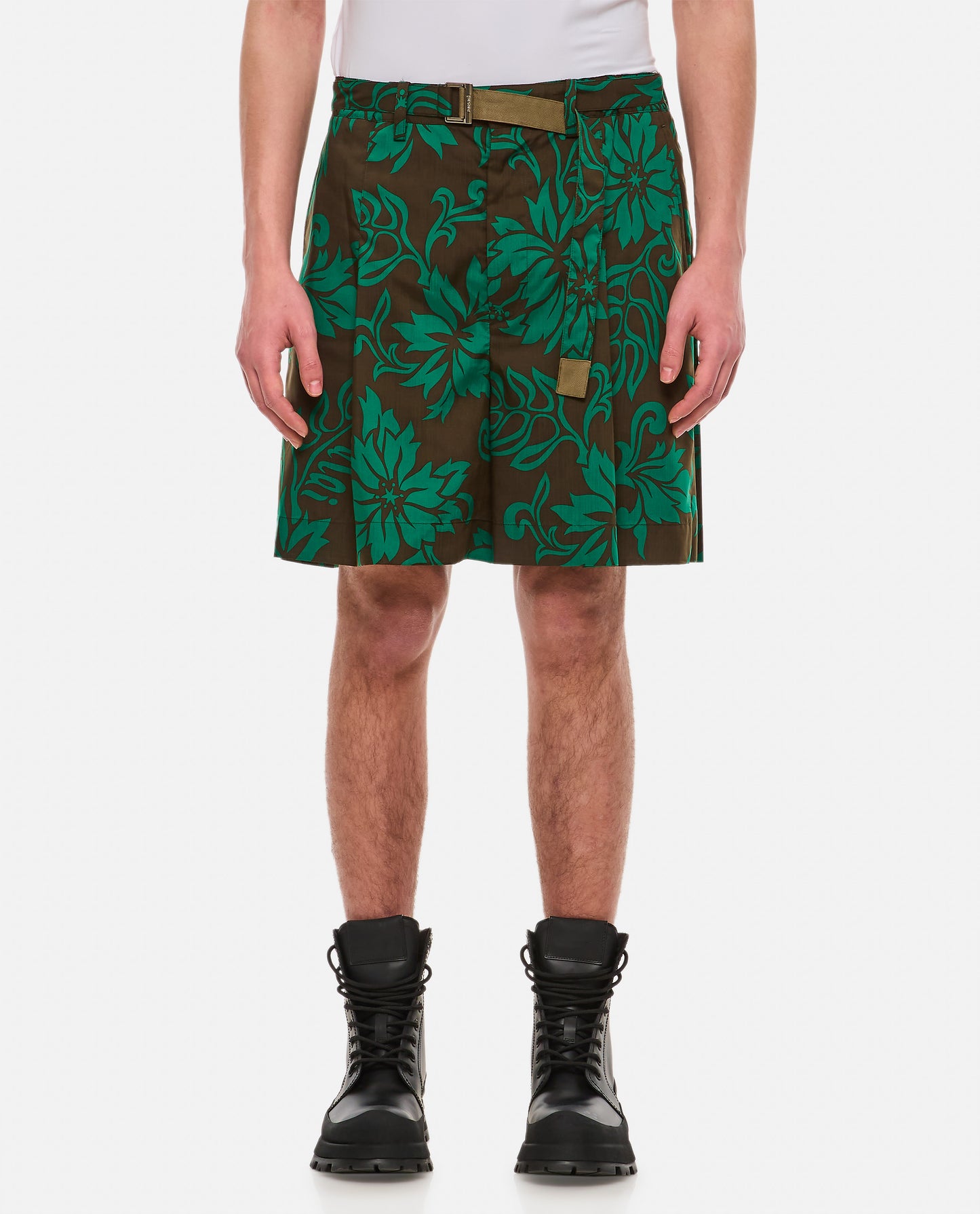 Sacai Men Floral Print Shorts SACAI
