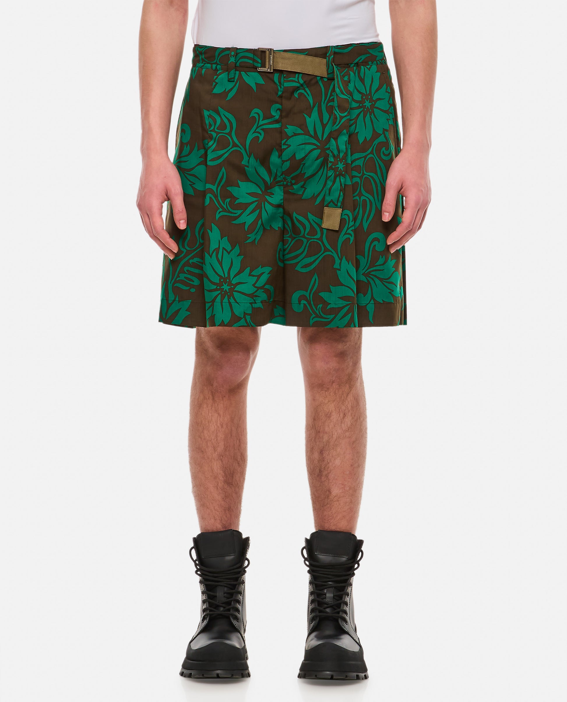Sacai Men Floral Print Shorts SACAI