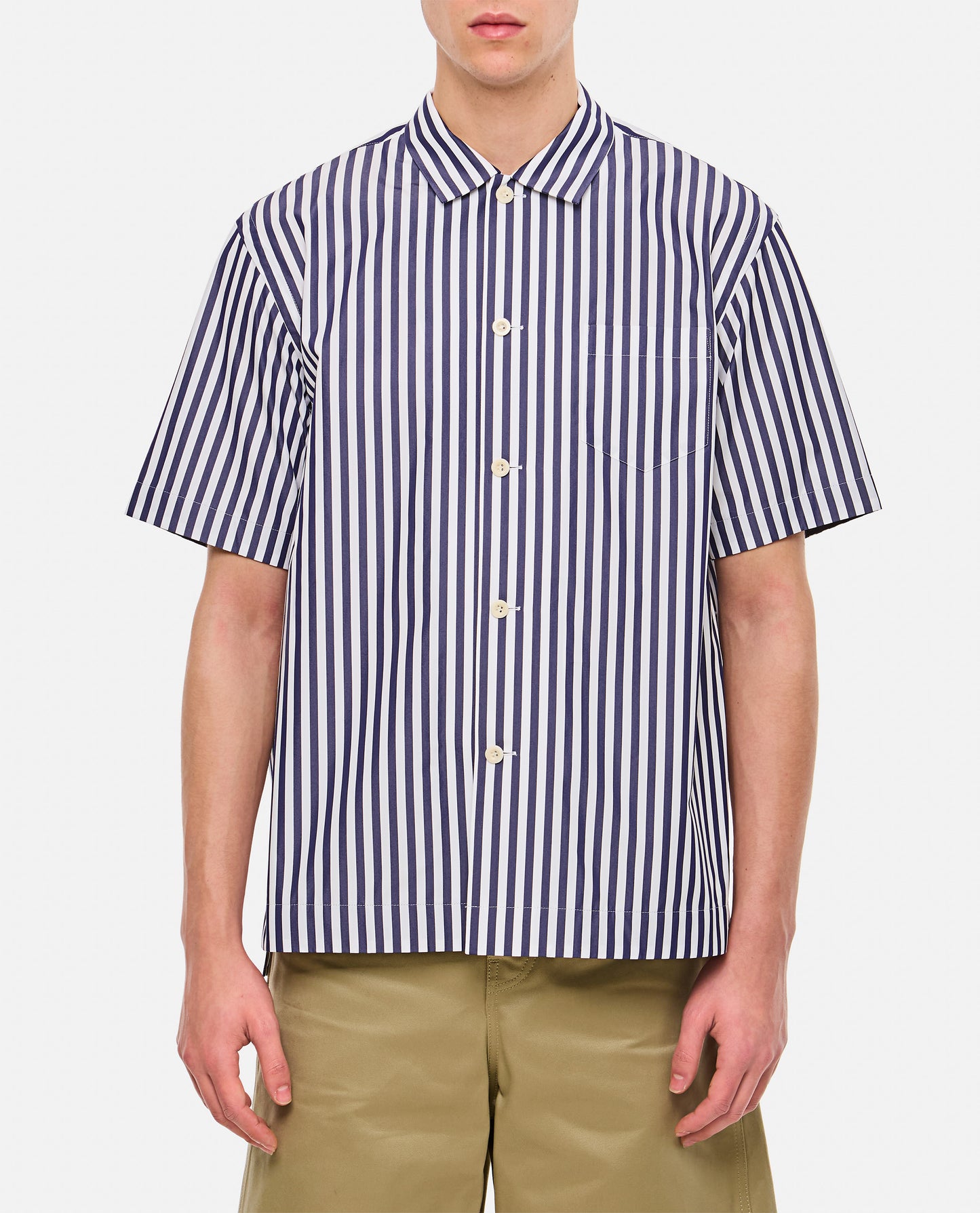 Sacai Men Cotton Poplin Shirt SACAI