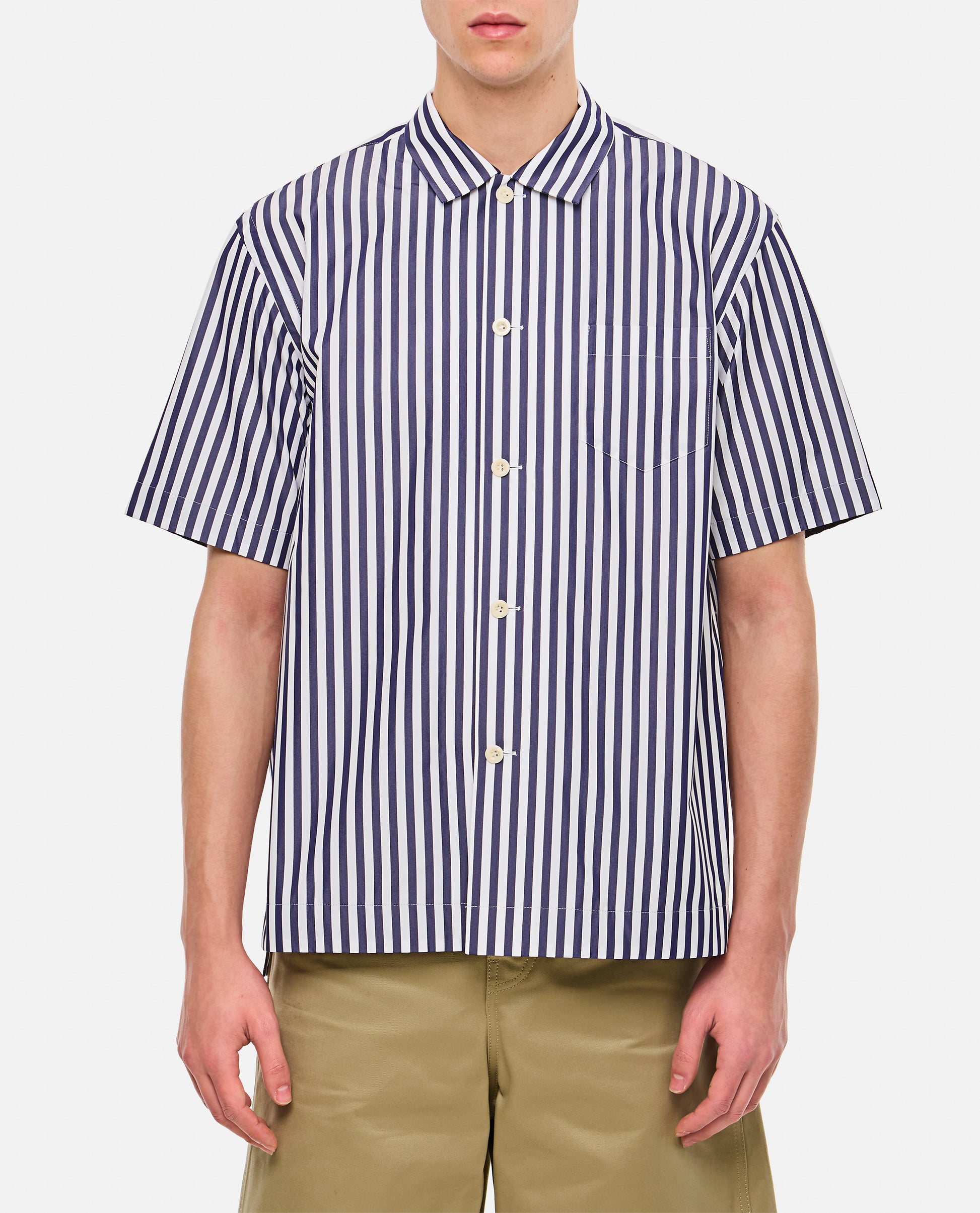 Sacai Men Cotton Poplin Shirt SACAI