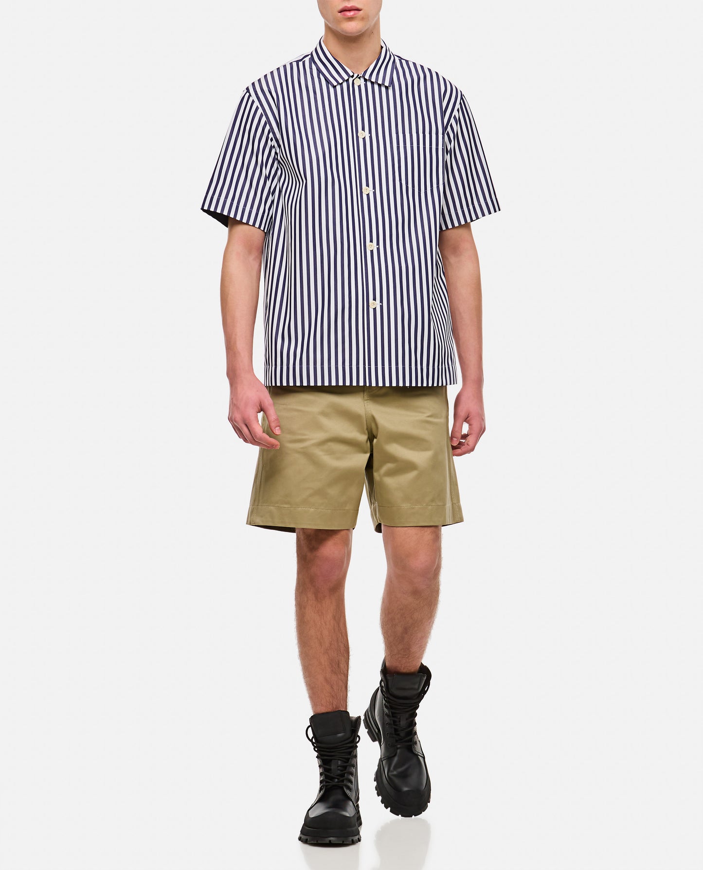 Sacai Men Cotton Poplin Shirt SACAI