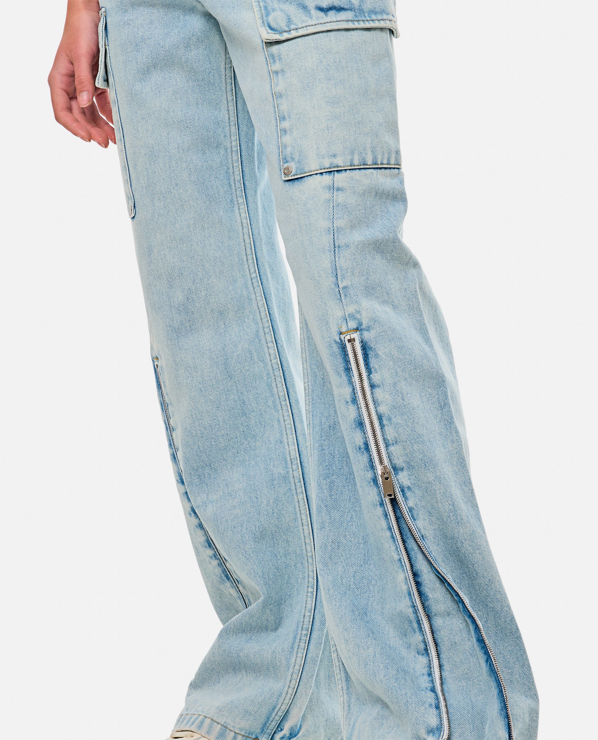 Stella Mccartney Women Front Zip Cargo Denim STELLA MCCARTNEY