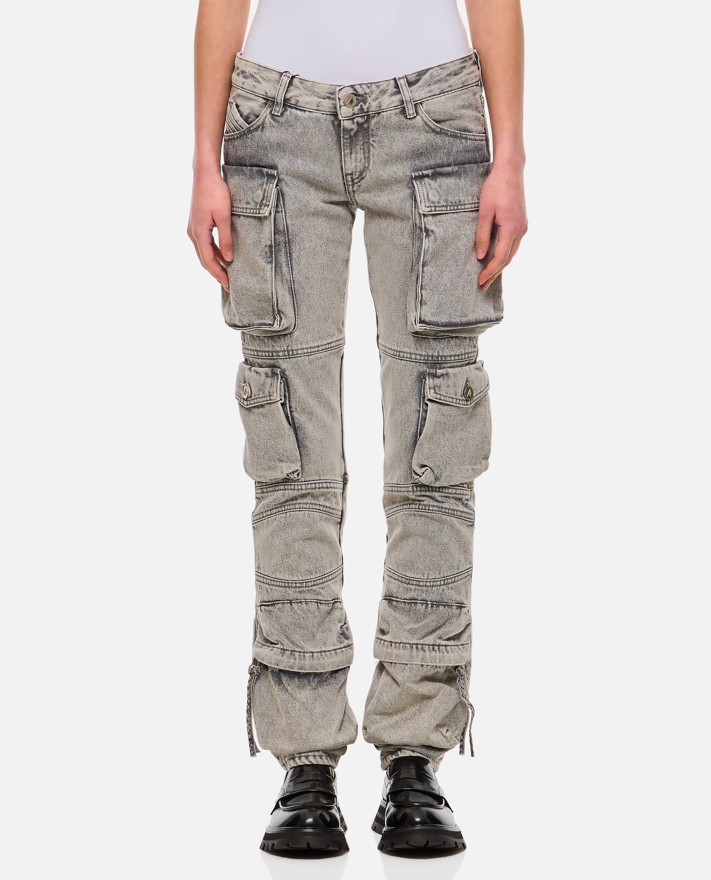 The Attico Women Essie Denim Cargo Pants THE ATTICO
