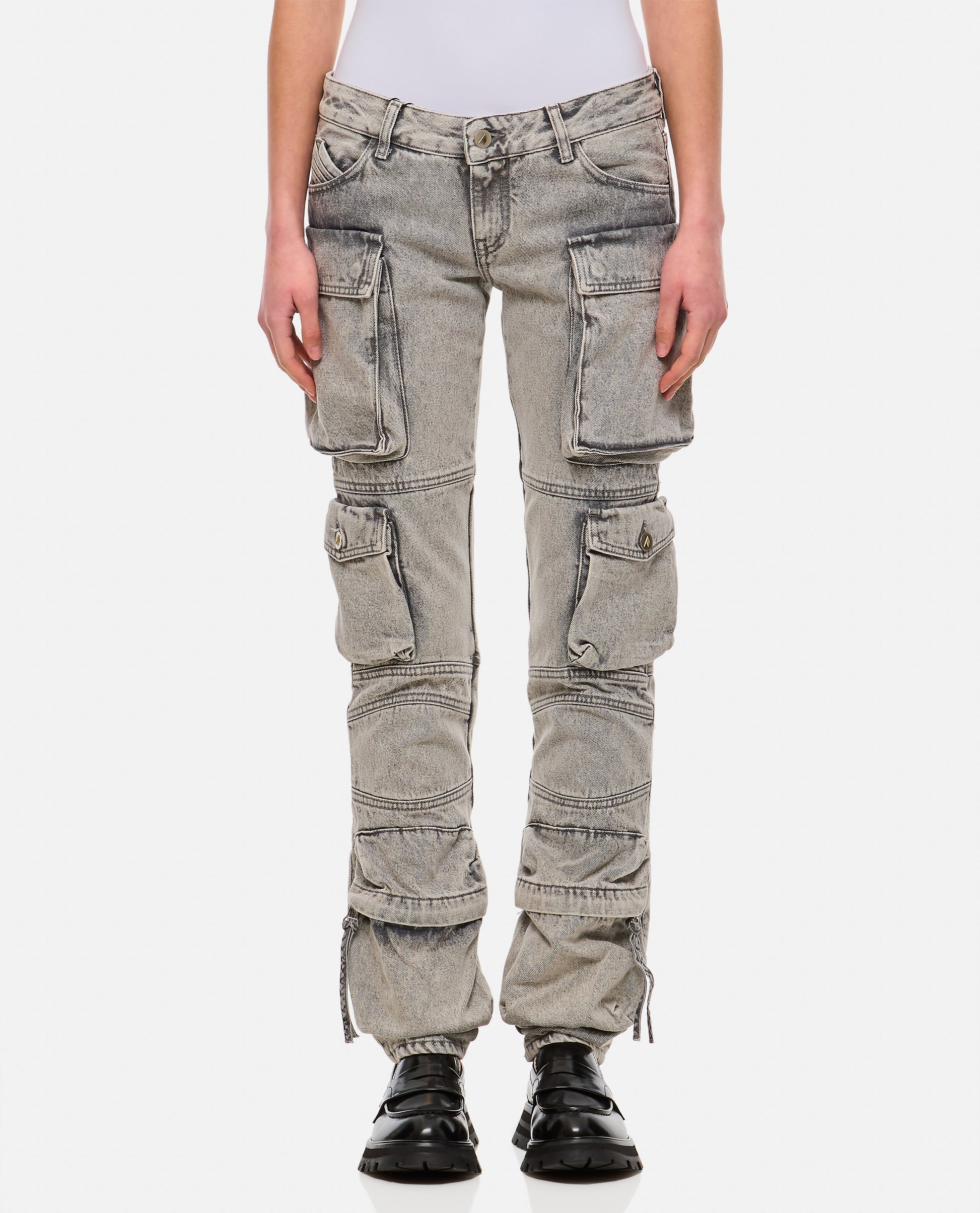 The Attico Women Essie Denim Cargo Pants THE ATTICO