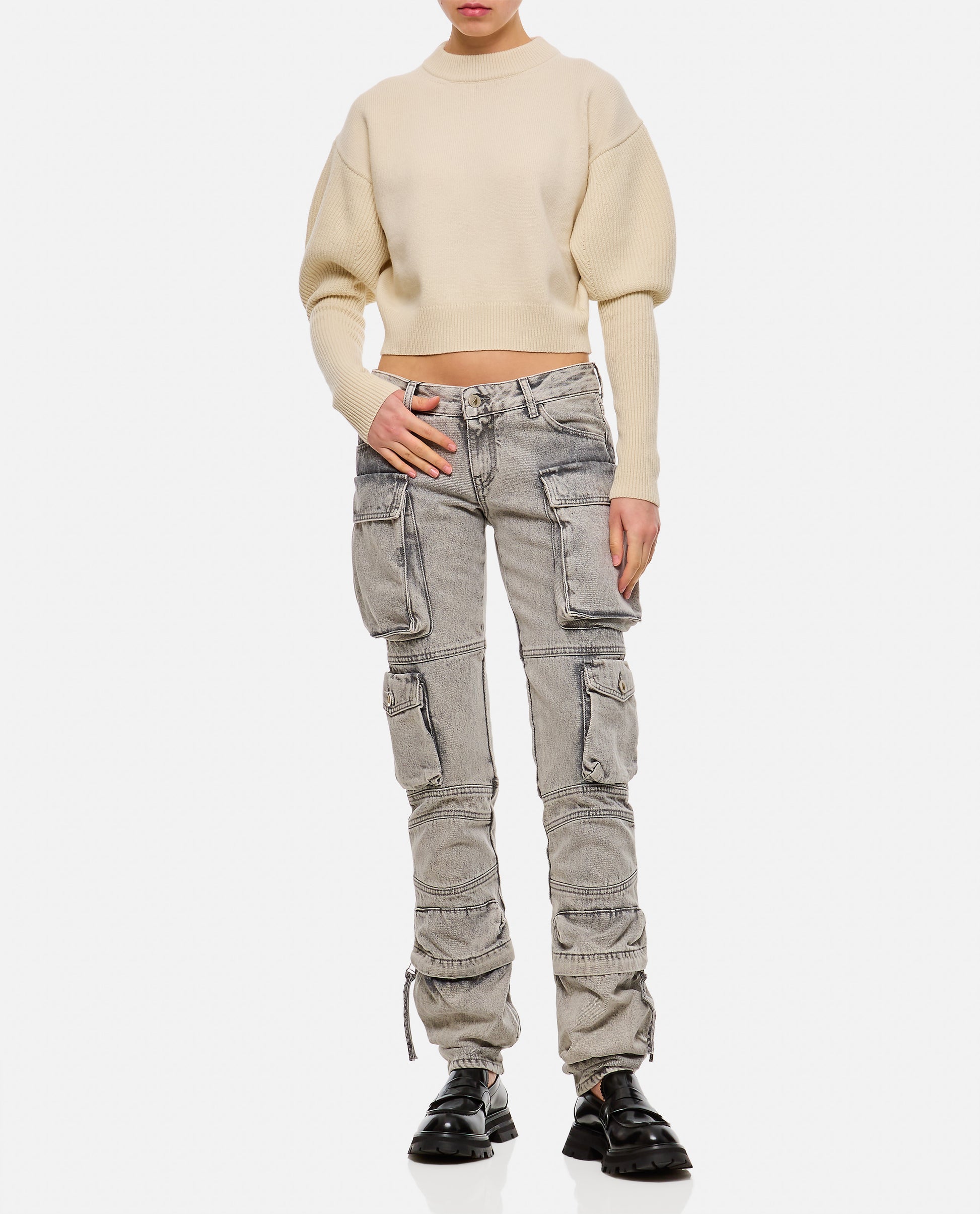 The Attico Women Essie Denim Cargo Pants THE ATTICO