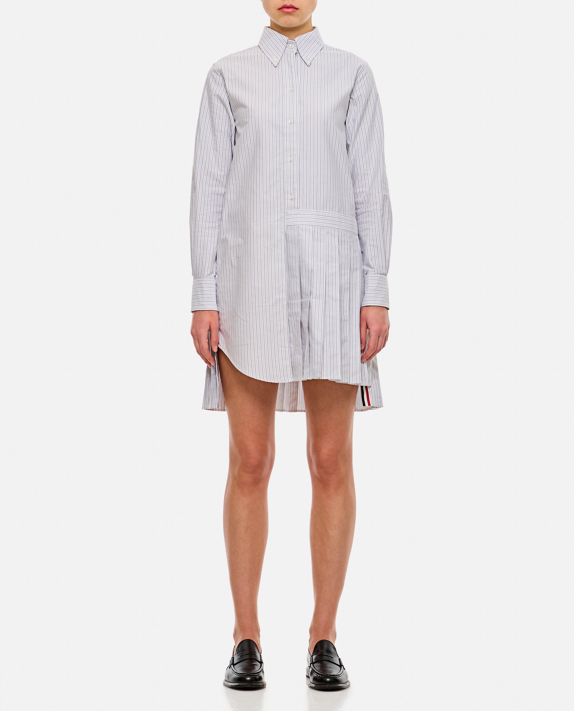 Thom Browne Women Oxford Stripe Oversized Shirtdress THOM BROWNE