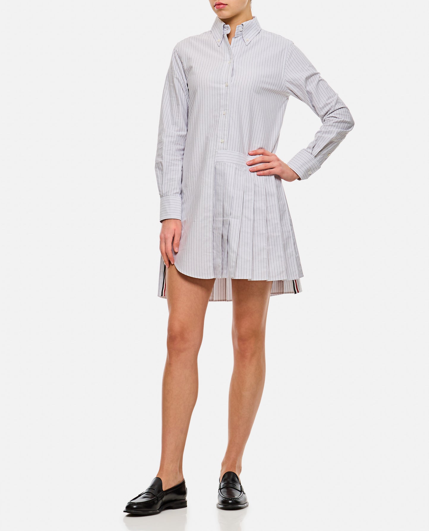 Thom Browne Women Oxford Stripe Oversized Shirtdress THOM BROWNE
