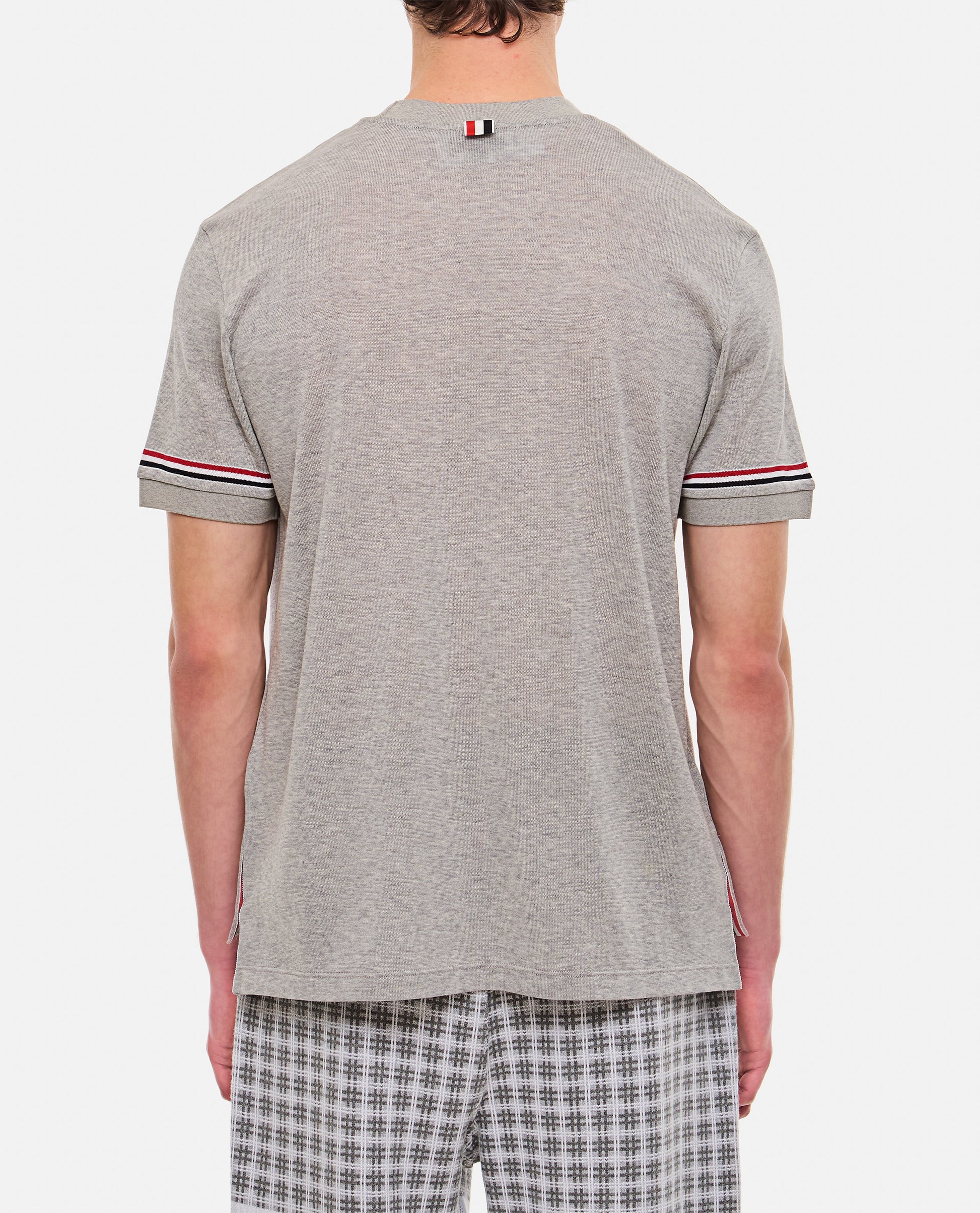 Thom Browne Men Ribbed Cuff T-Shirt THOM BROWNE
