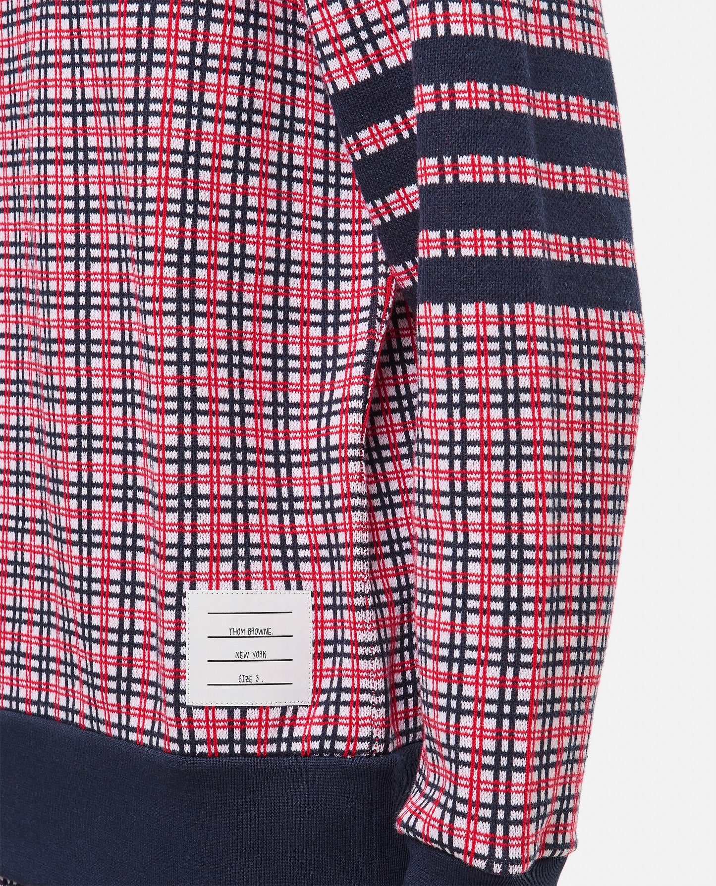 Thom Browne Men 4 Bar Cotton Crewneck Sweatshirt THOM BROWNE