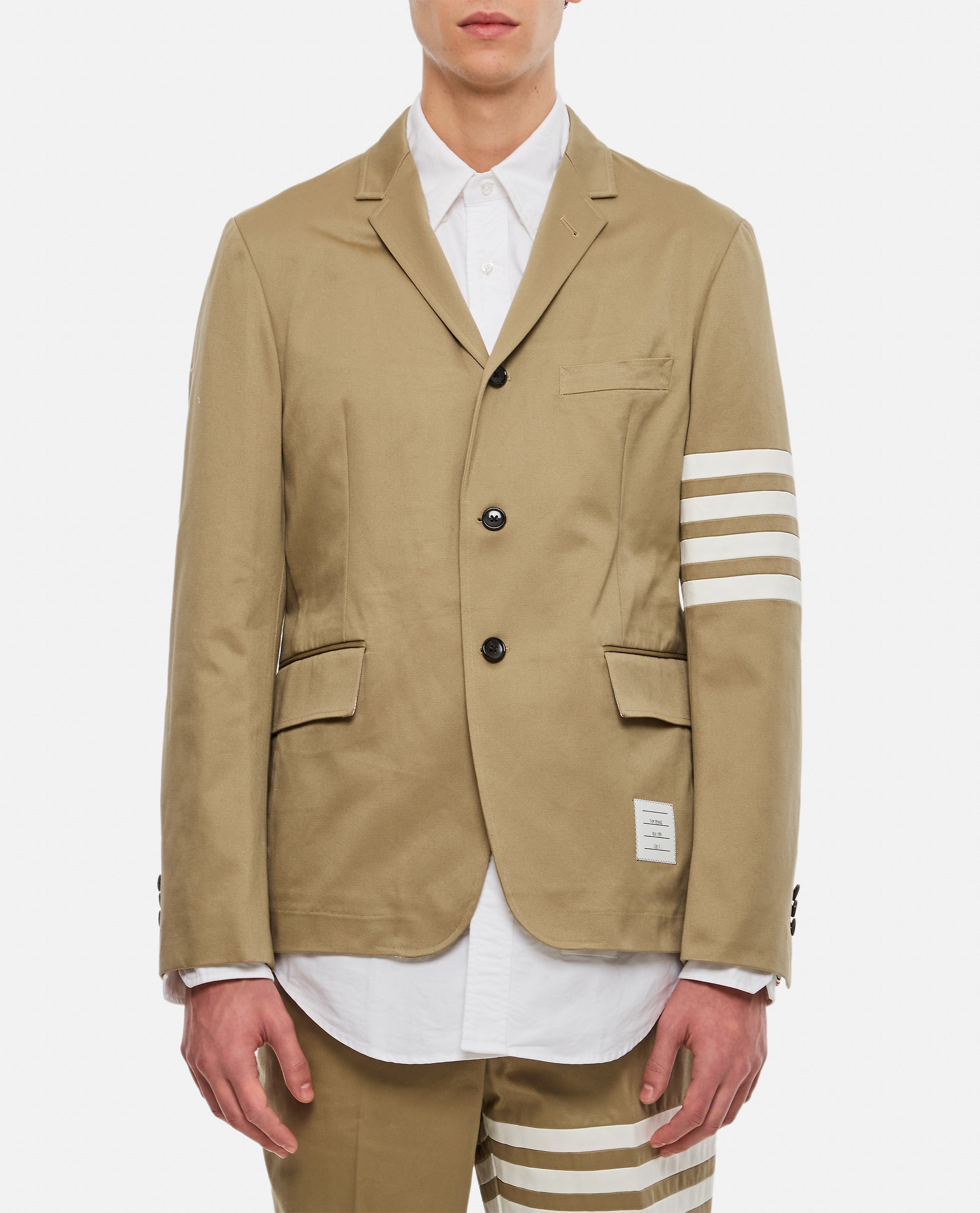 Thom Browne Men Classic Sport Jacket W/ 4 Bar In Cotton Twill THOM BROWNE
