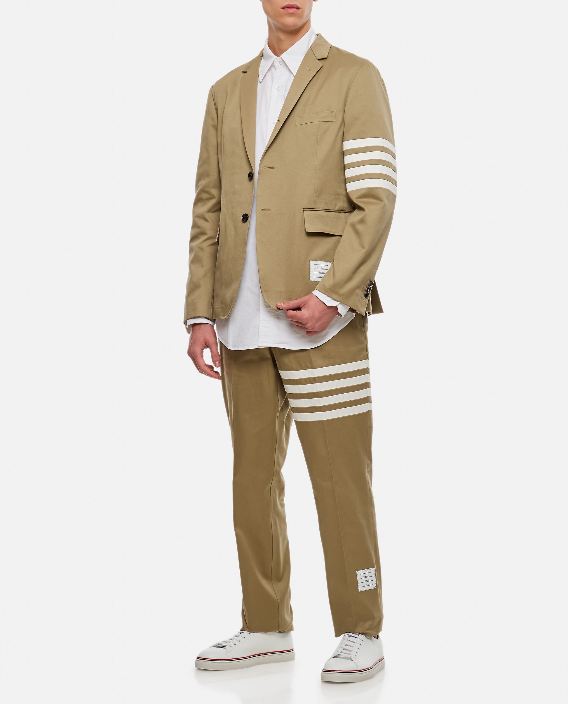 Thom Browne Men Classic Sport Jacket W/ 4 Bar In Cotton Twill THOM BROWNE
