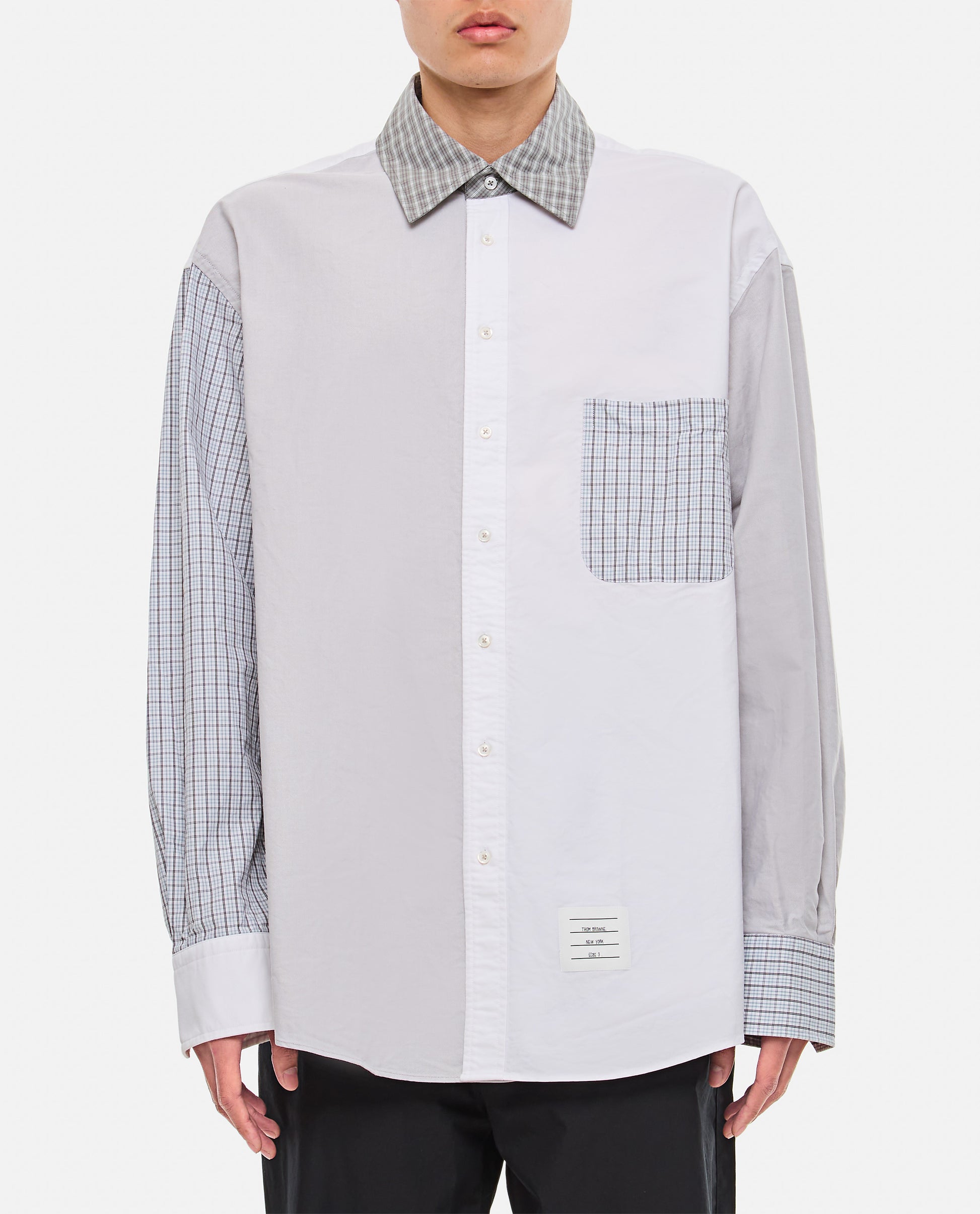 Thom Browne Men Oversized Cotton Shirt THOM BROWNE