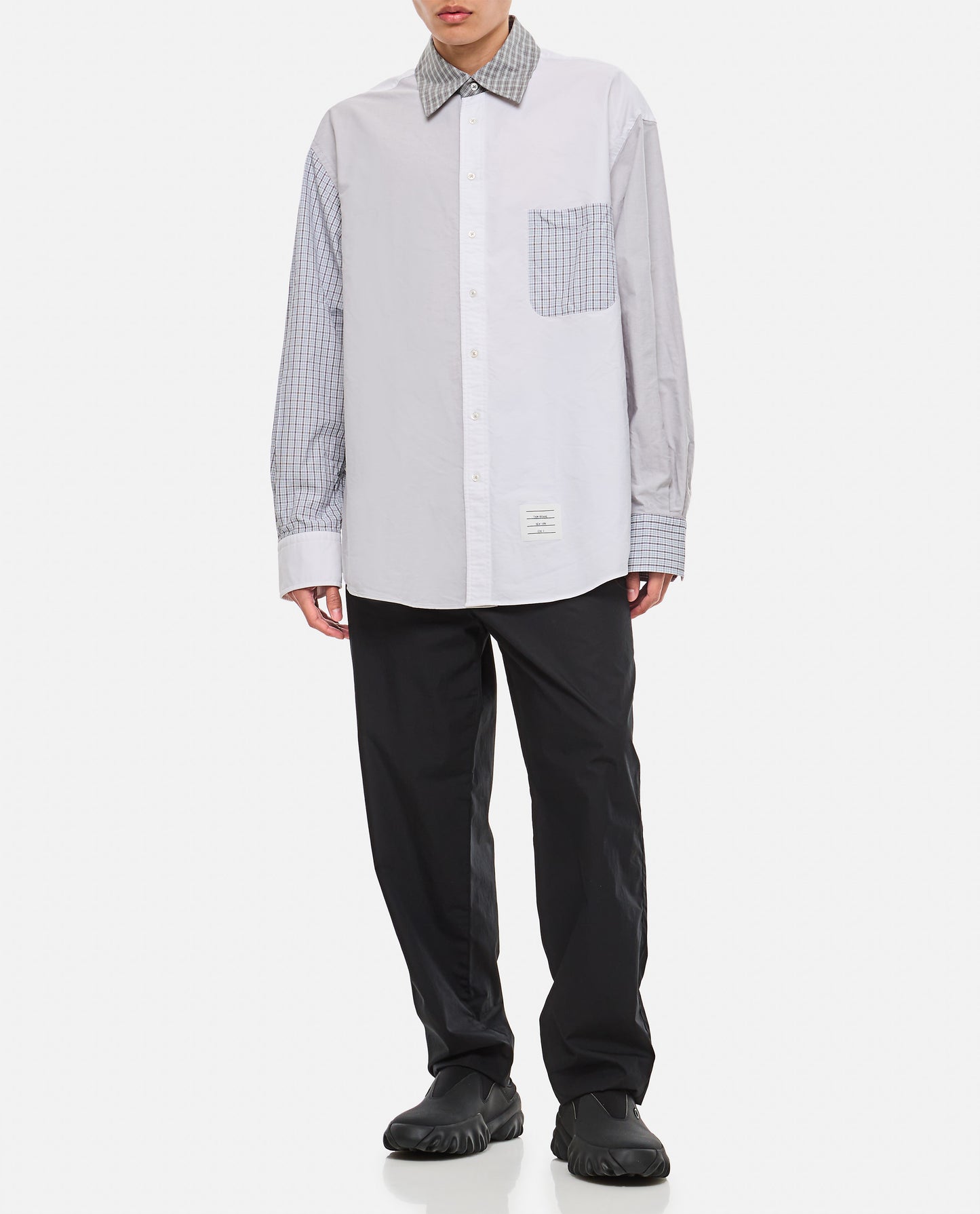 Thom Browne Men Oversized Cotton Shirt THOM BROWNE