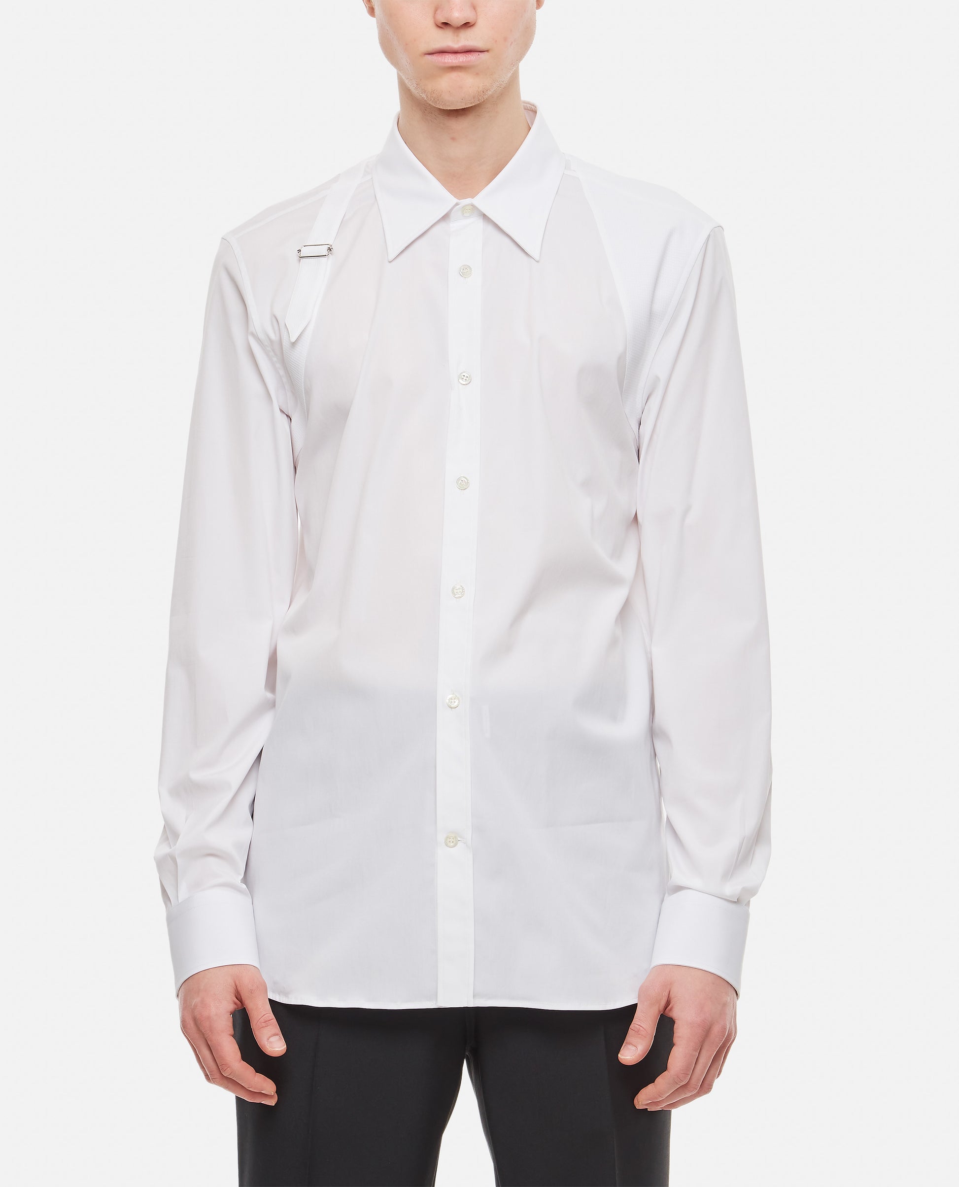 Alexander Mcqueen Men Harness Cotton Shirt ALEXANDER MCQUEEN
