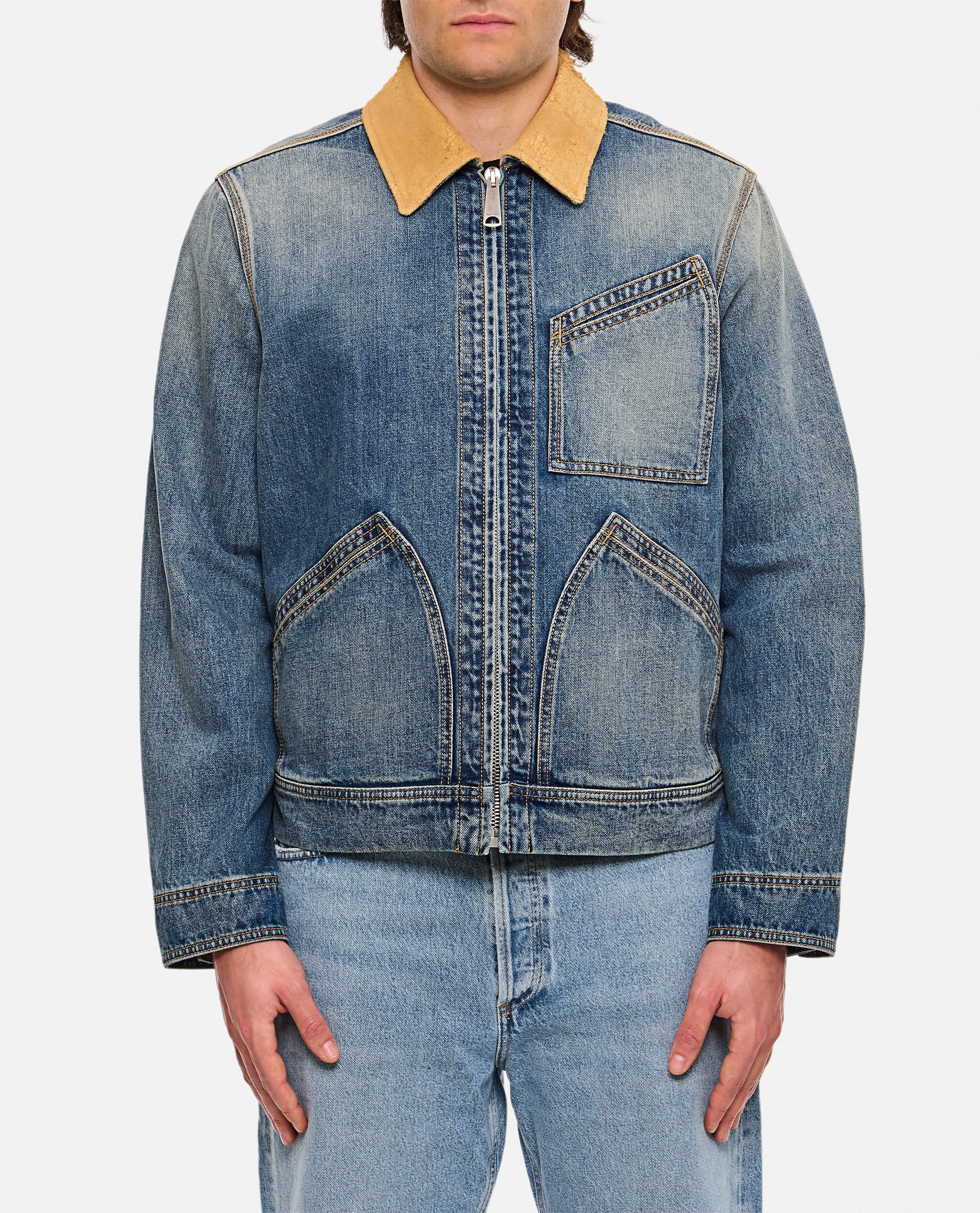 Alexander Mcqueen Men Denim Workwear Jacket ALEXANDER MCQUEEN
