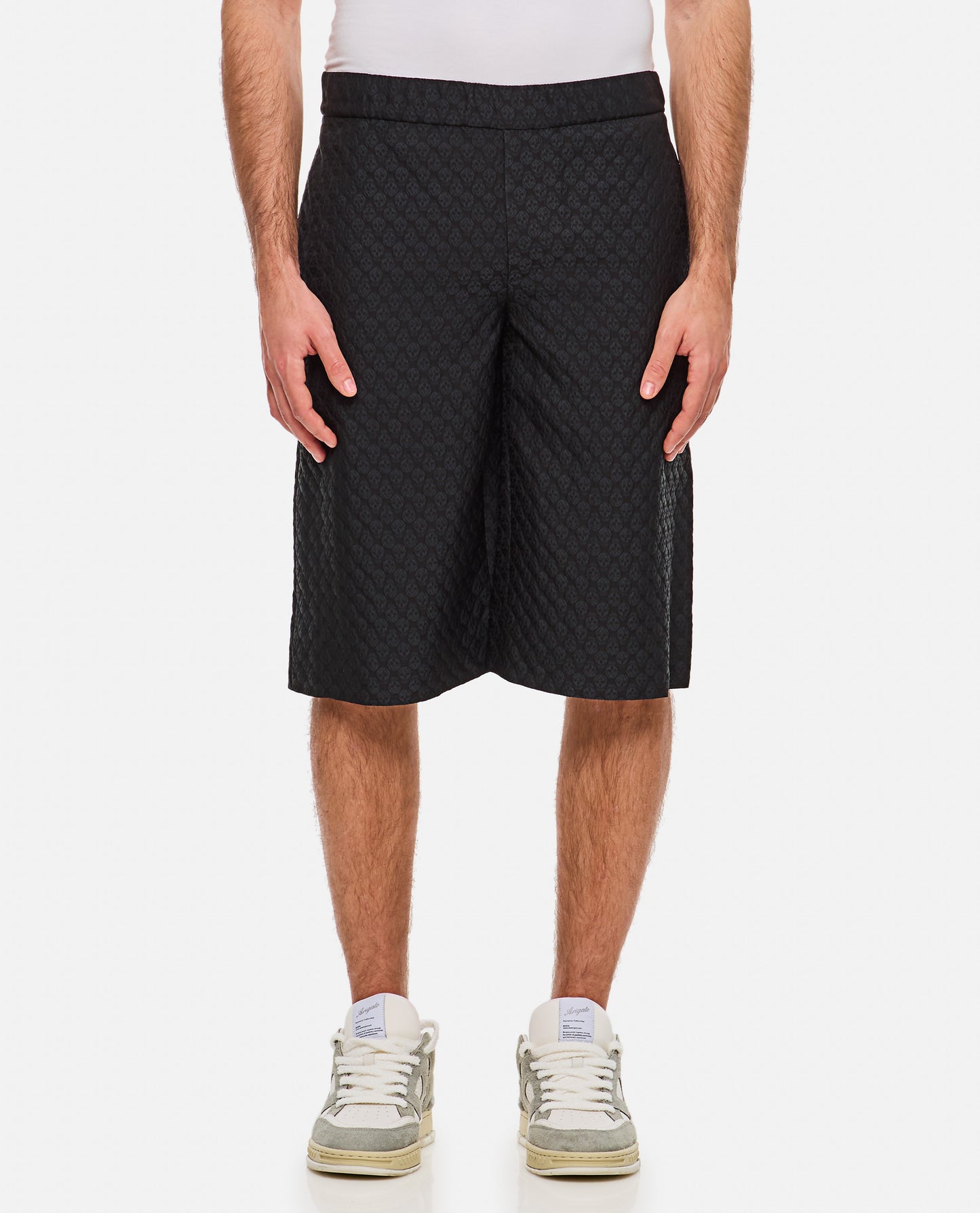 Alexander Mcqueen Men Printed Pyjama Shorts ALEXANDER MCQUEEN