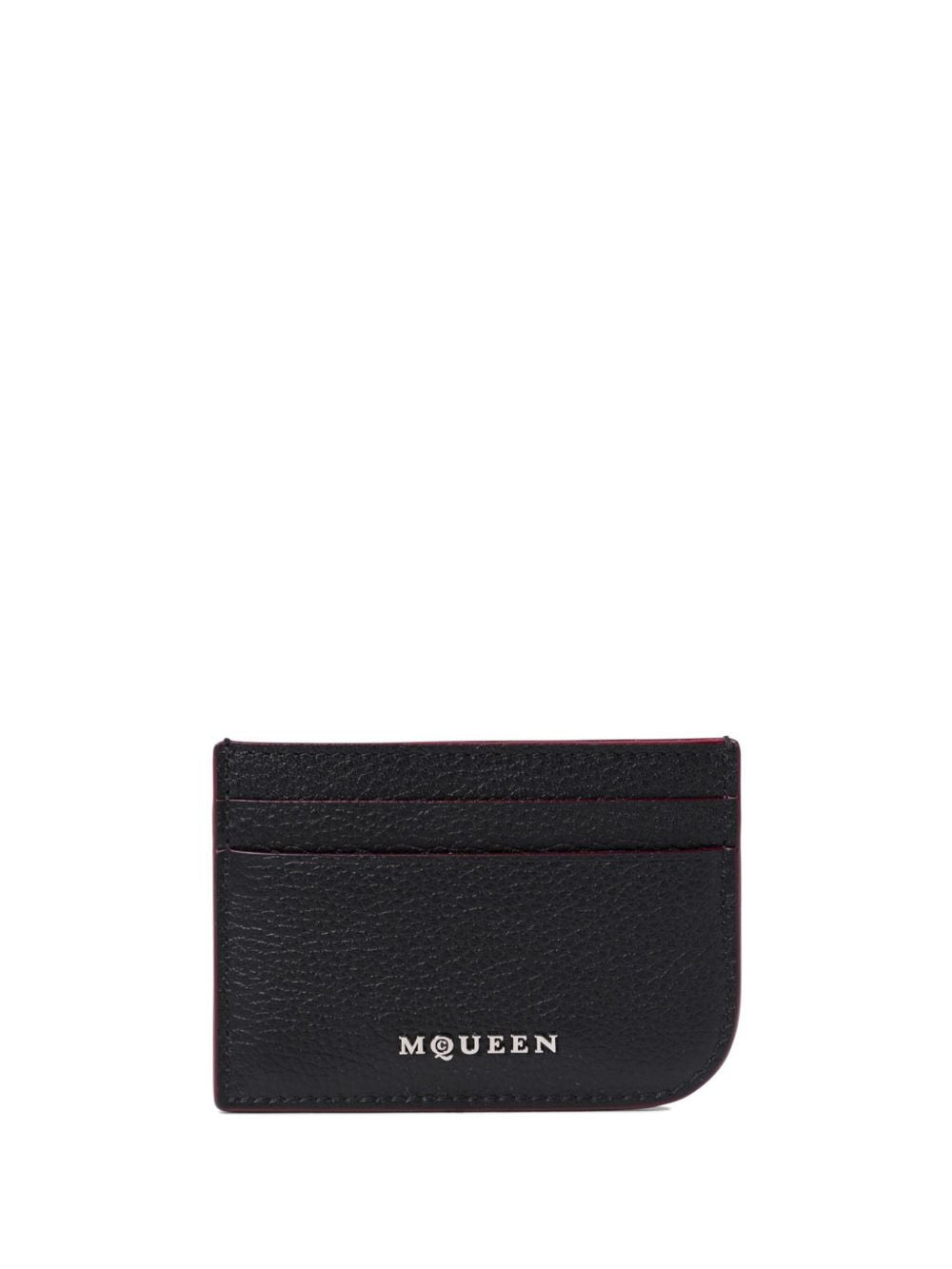 Alexander Mcqueen Women Sling Leather Card Case