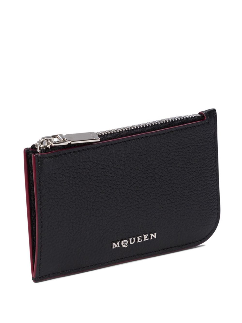 Alexander Mcqueen Women Sling Leather Card Case