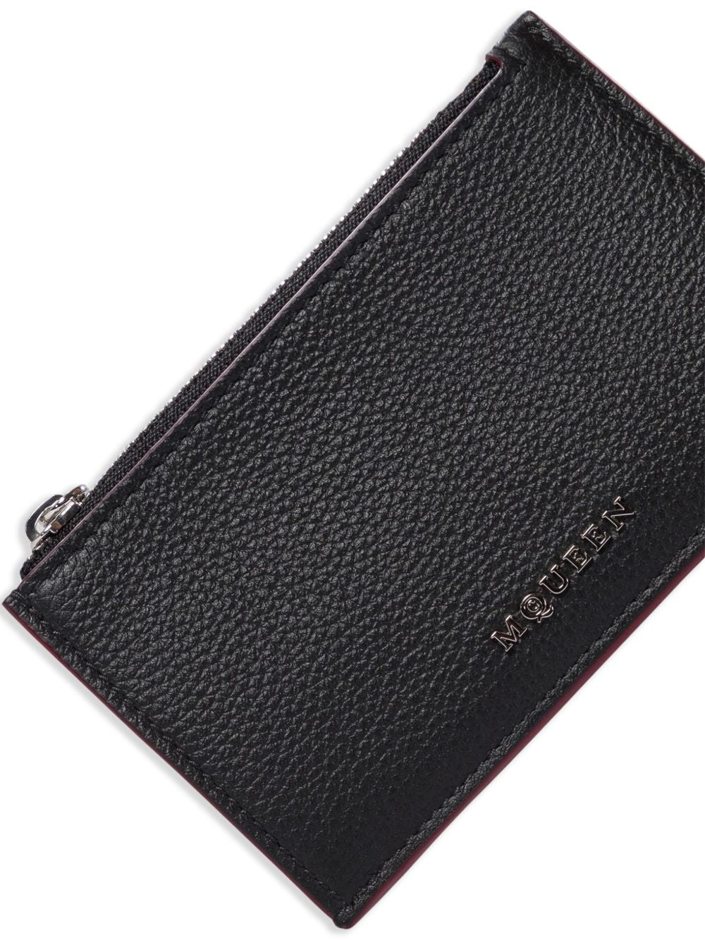 Alexander Mcqueen Women Sling Leather Card Case