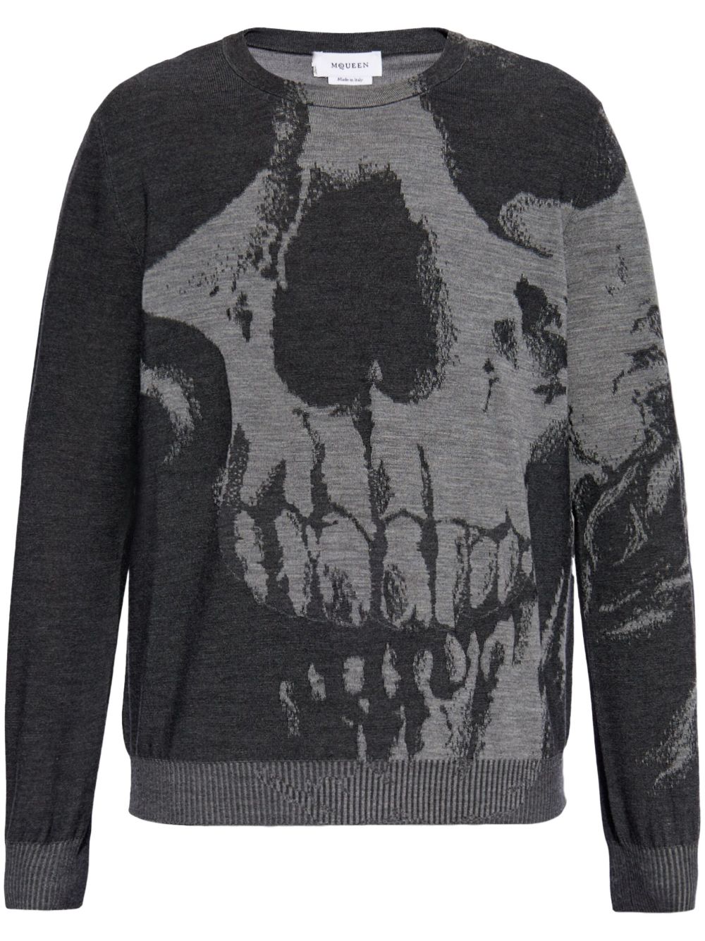 Alexander Mcqueen Men Skull Wool Sweater ALEXANDER MCQUEEN
