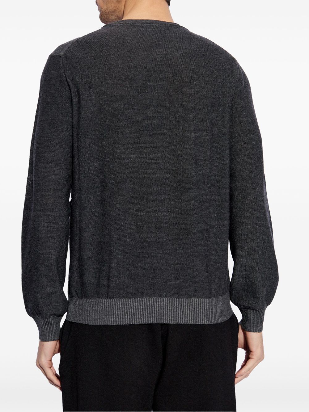 Alexander Mcqueen Men Skull Wool Sweater ALEXANDER MCQUEEN