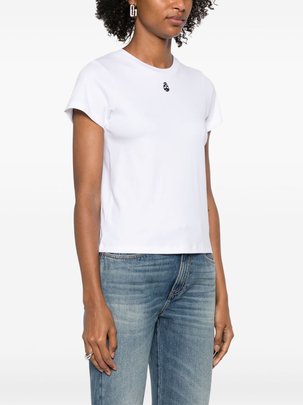 Alexander Mcqueen Women Skull Cotton T-Shirt ALEXANDER MCQUEEN